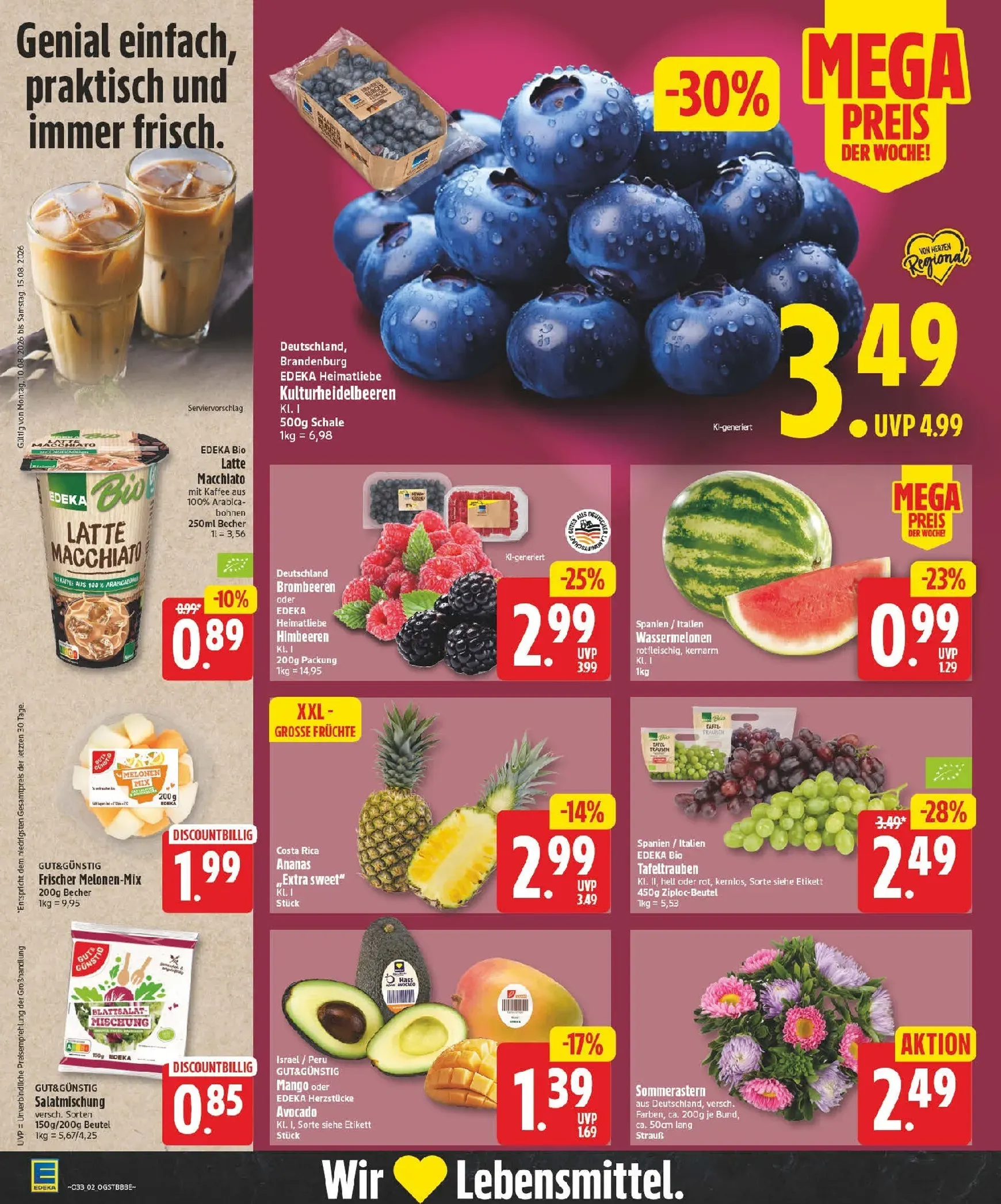 Edeka Prospekt nächste Woche – von Montag 10.08.2026 bis Samstag 15.08.2026 von 10. August bis 15. August 2026 - Prospekt seite 2