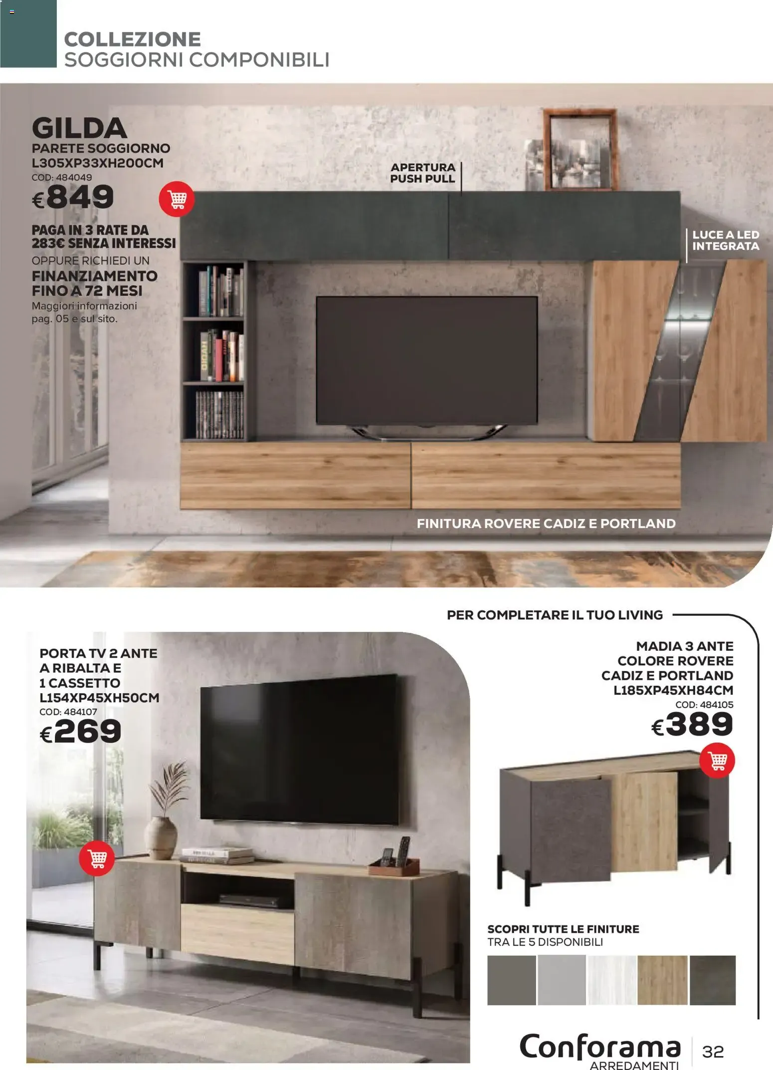 Conforama Arredamenti - Catalogo Primavera/Estate 2026 da 22 giugno a 30 settembre di 2026 - Pagina del volantino 32