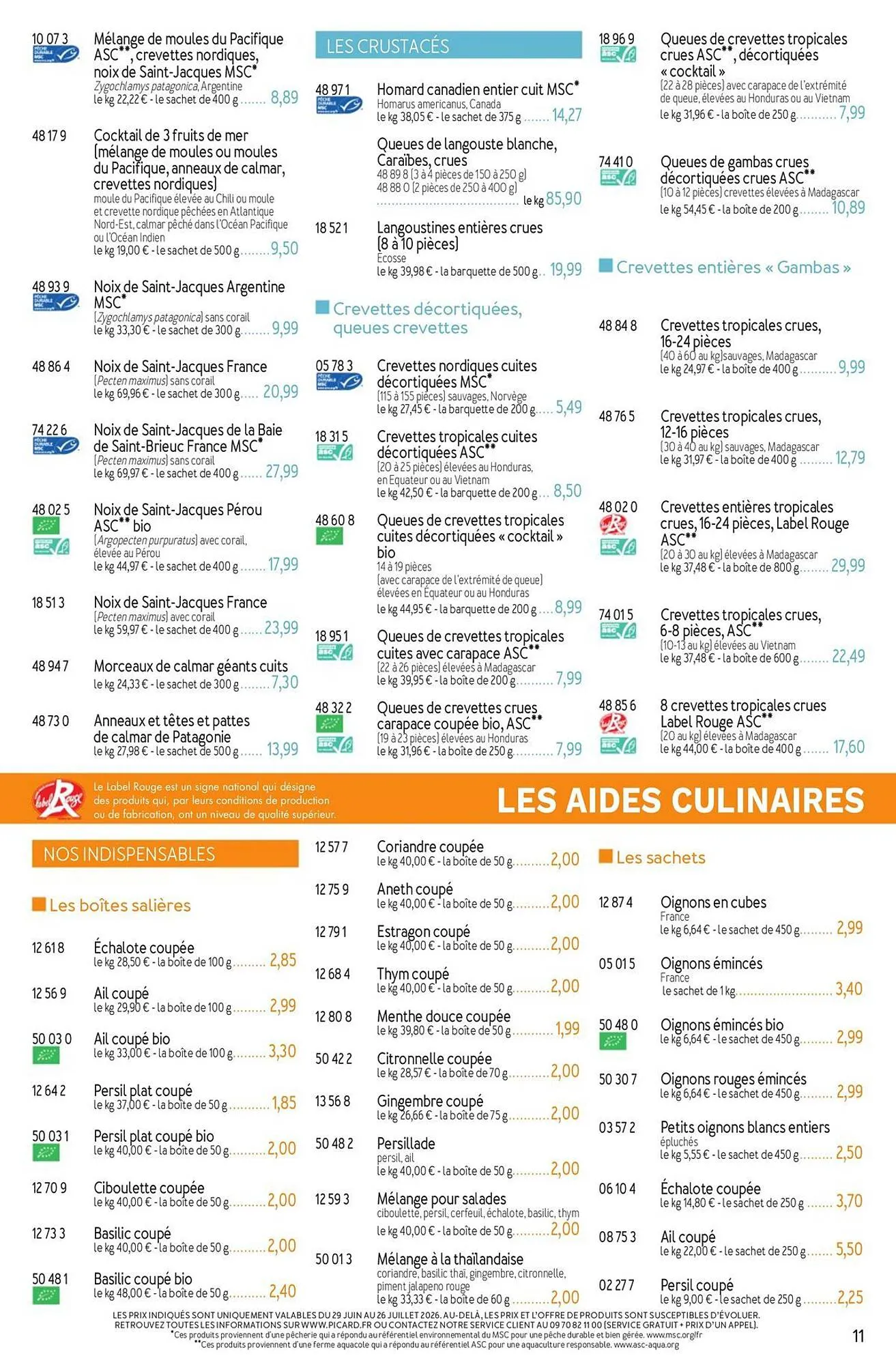 Picard Catalogue Du 29/06/2026 au 13/09/2026 du 29 juin au 13 septembre 2026 - Catalogue page 11