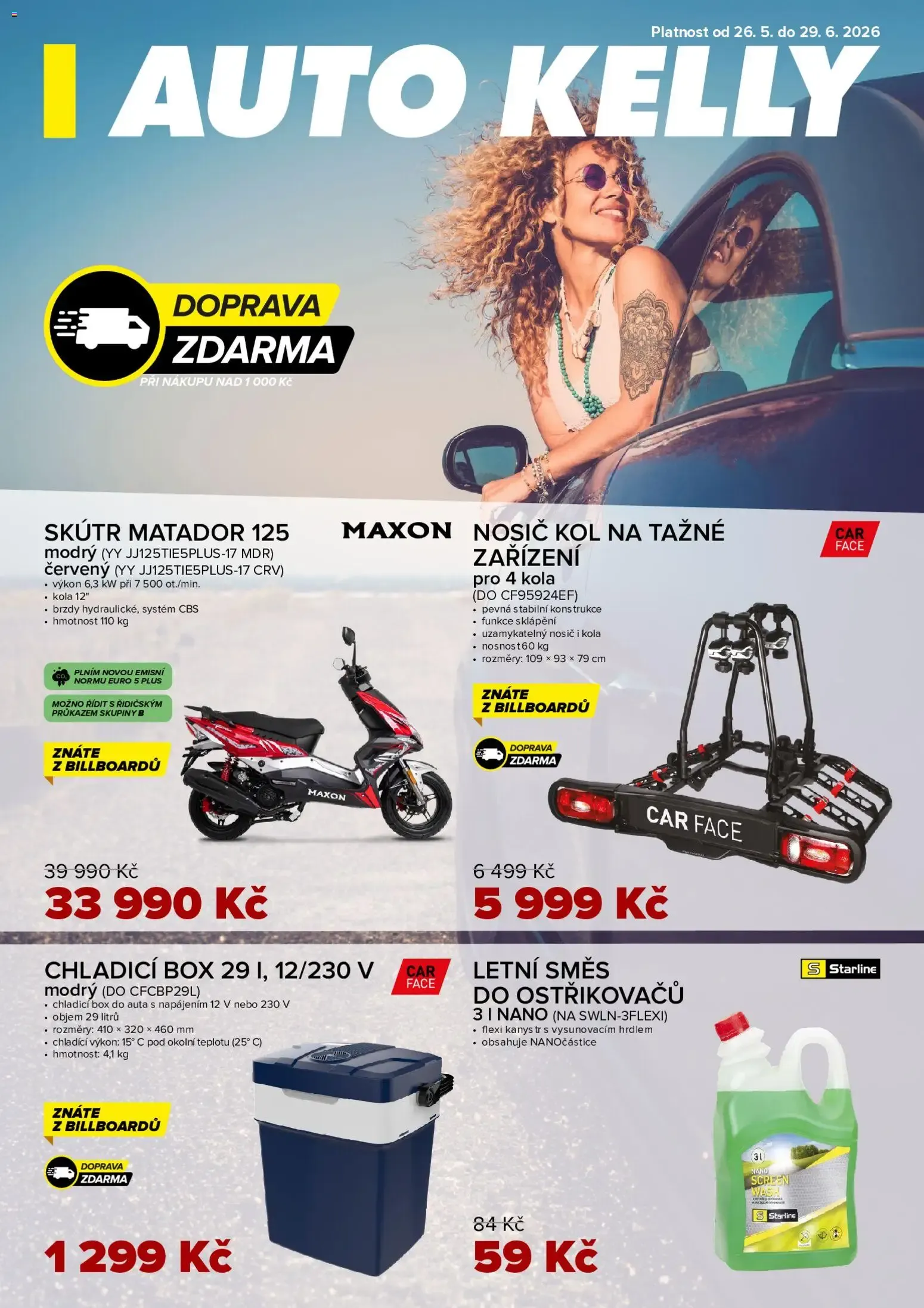 Auto Kelly leták od 26.05.2026 - akční nabídka - 26. května 29. června 2026 - Page 1