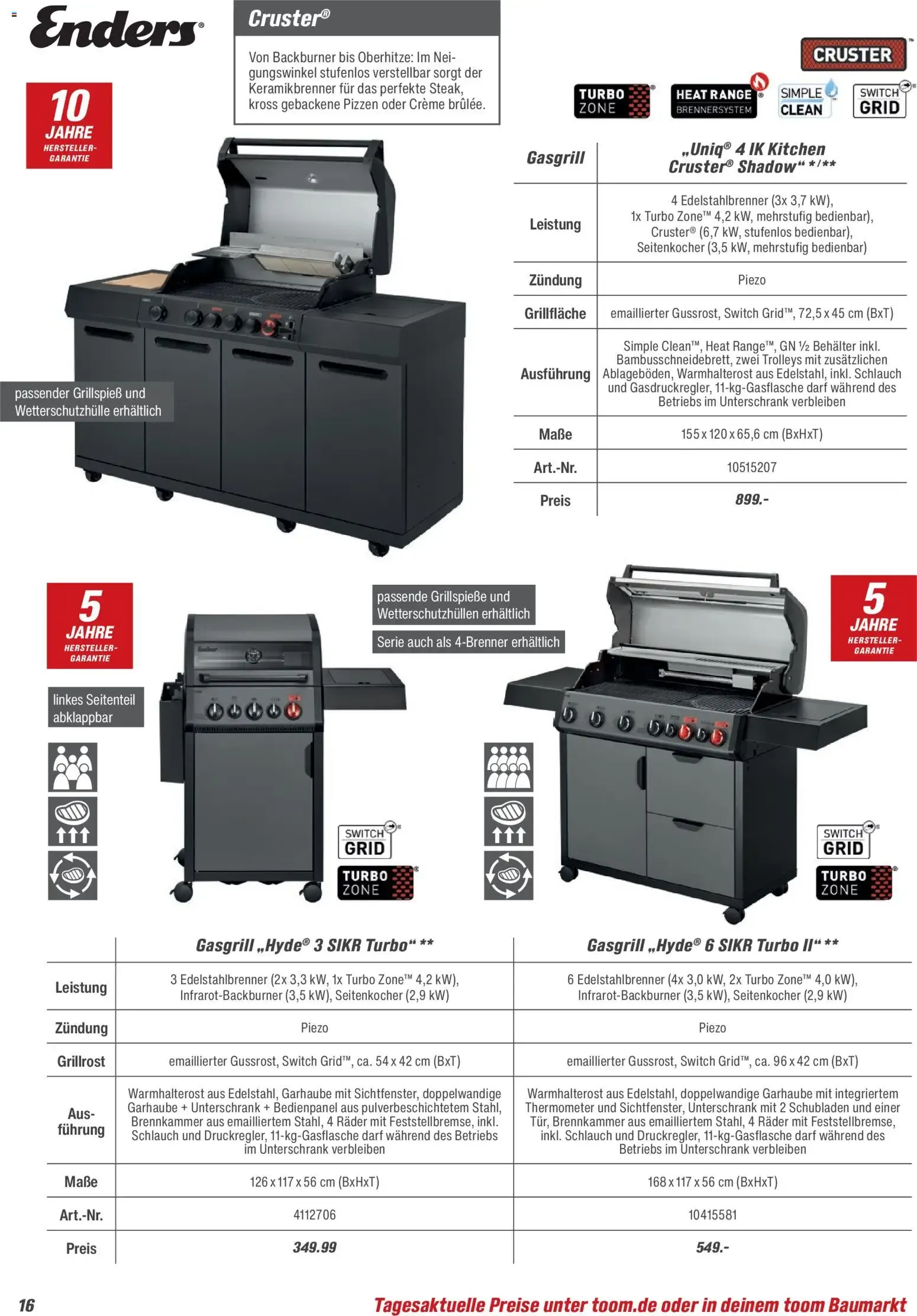 Toom Baumarkt Grills & Zubehör 2026 vom 14.02.2026 – Angebote online von 14. Februar bis 31. Dezember 2026 - Prospekt seite 15