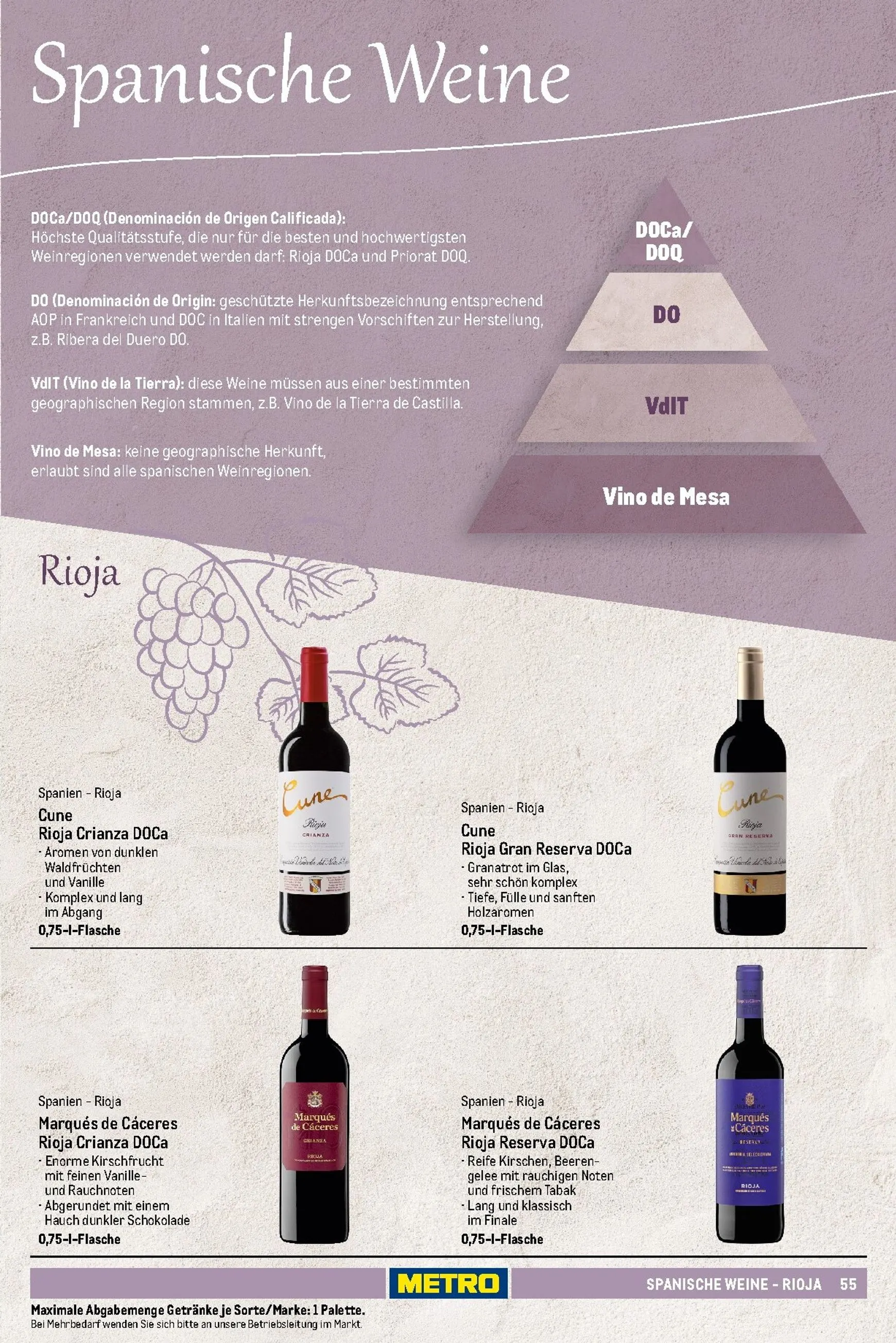 Sortimentskatalog Wein und Sekt für die perfekte Weinkarte von 1. November bis 30. September 2026 - Prospekt seite 56
