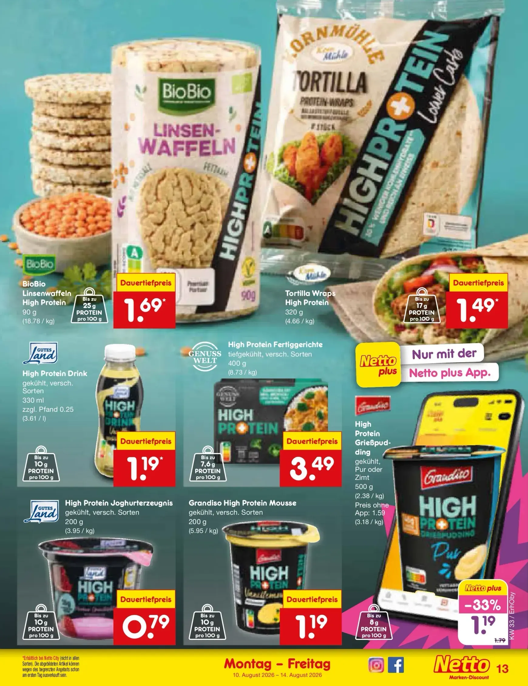 Netto Marken Discount Prospekt nächste Woche – von Montag 10.08.2026 bis Freitag 14.08.2026 von 10. August bis 14. August 2026 - Prospekt seite 16