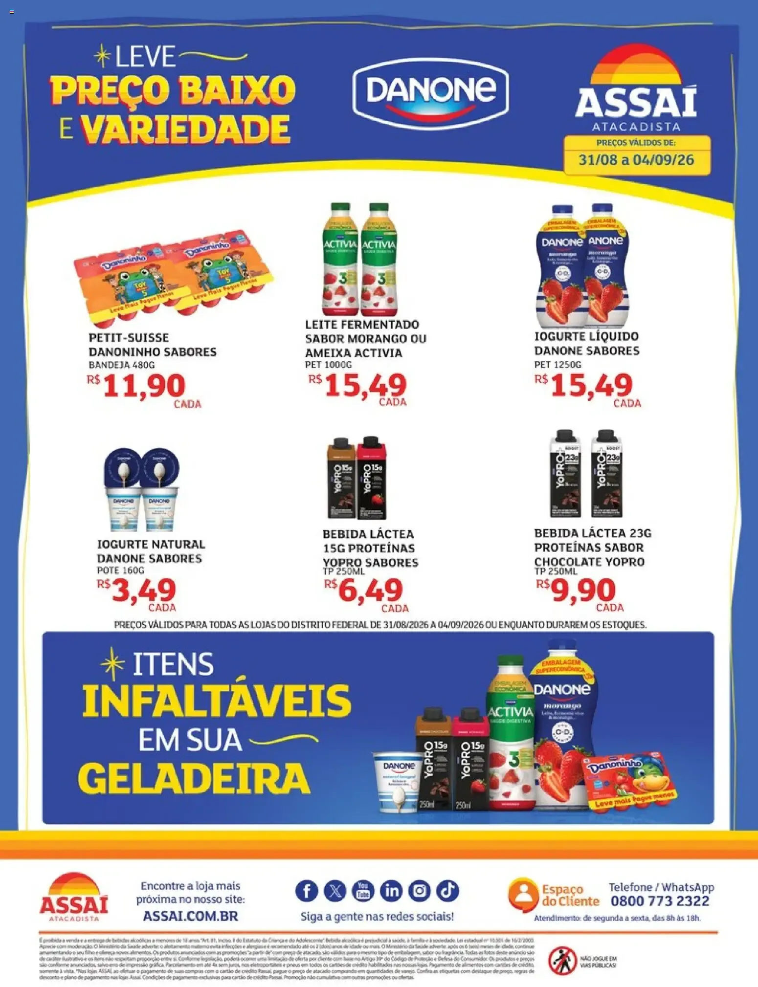 Encarte de Assaí Atacadista ofertas - DF de 31/08/2026 | Promoções Online 31 de agosto até 4 de setembro 2026 - Pagina 1