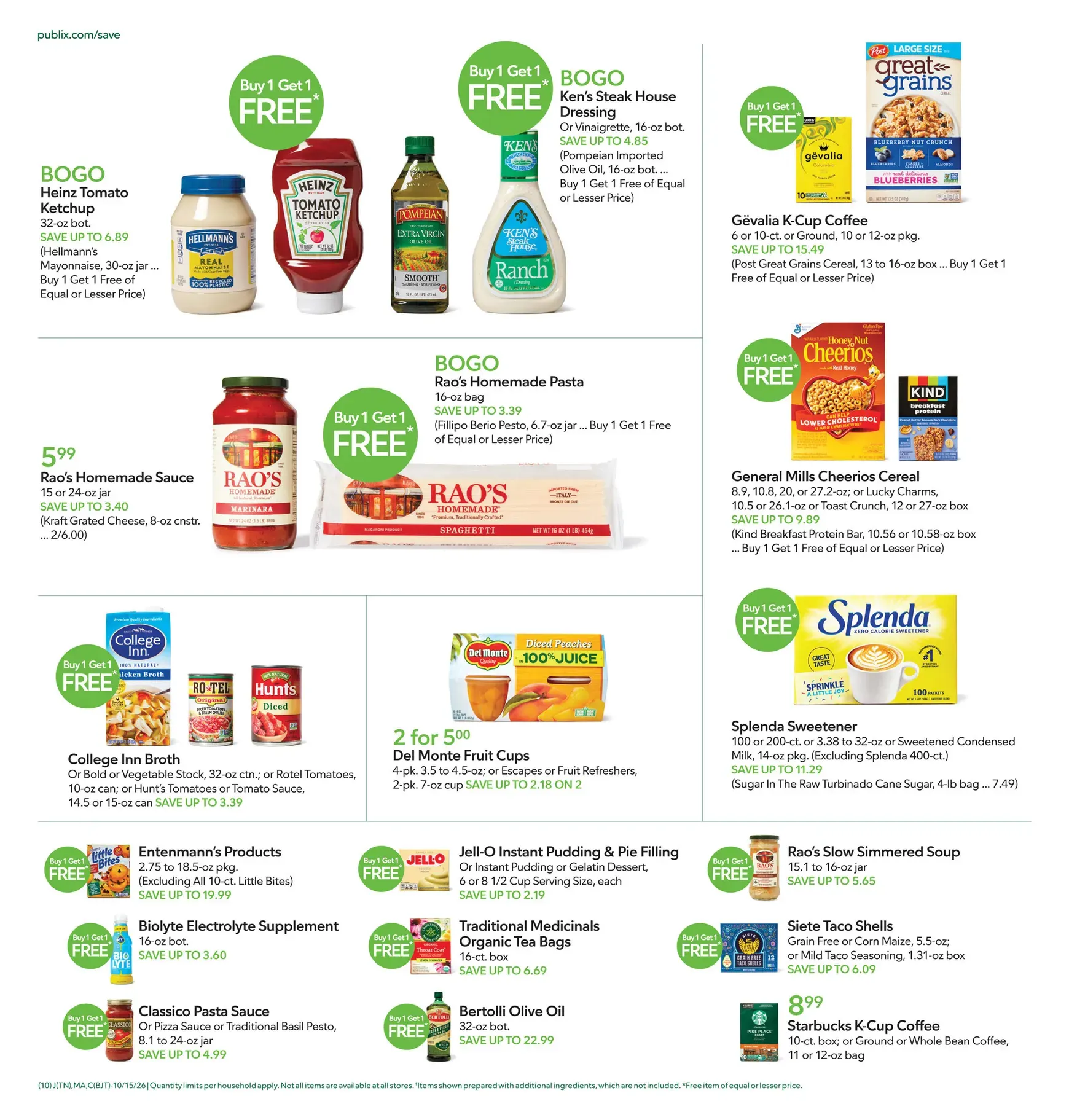 Weekly ad Current Publix leaflet valid from Thursday 10/15/2026 to Wednesday 10/21/2026 from October 15 to October 21 2026 - Page 10