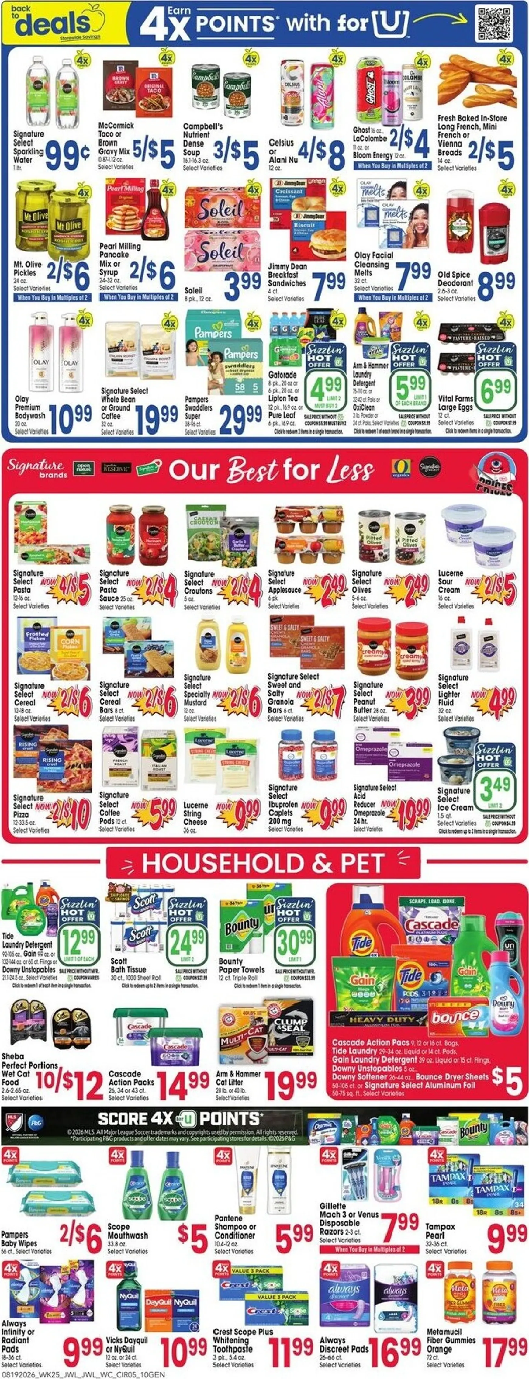 Weekly promotion Current Jewel-Osco leaflet valid from Wednesday 08/19/2026 to Tuesday 08/25/2026 spanning from August 19 to August 25 2026 - Page 5 for Catalogue 365