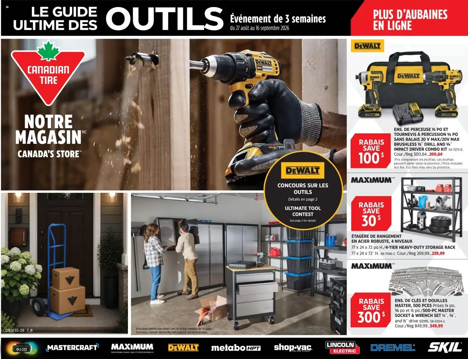 Le guide ultime des outils from August 27 to September 16 2026 - flyer page 1