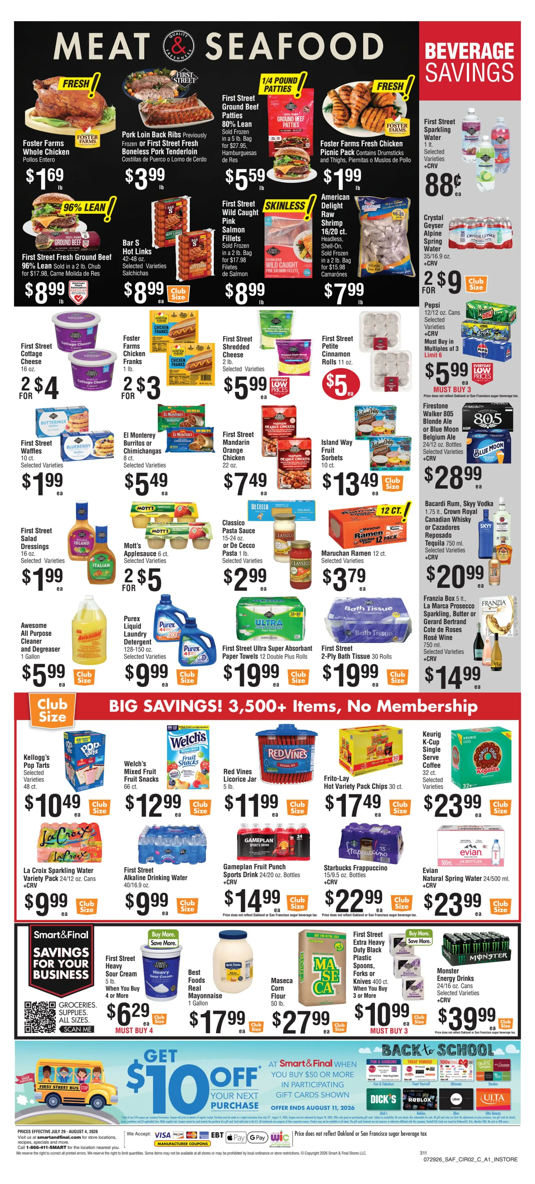 Weekly ad Current Smart & Final leaflet valid from Wednesday 07/29/2026 to Tuesday 08/04/2026 from July 29 to August 4 2026 - Page 3