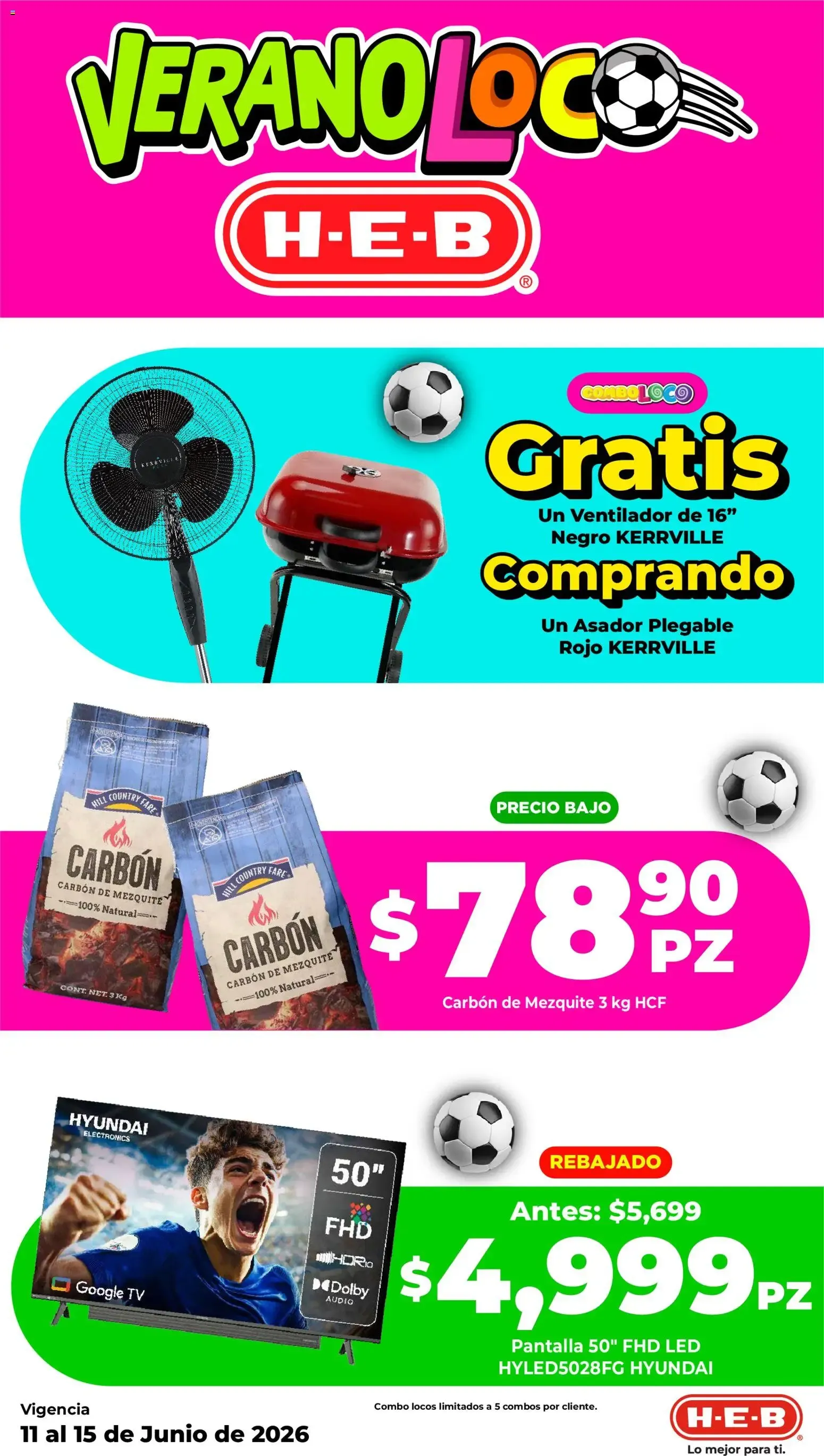 Catálogo de H-E-B folleto Verano loco (11/06/2026 - 15/06/2026) - catálogo en línea 11 de junio al 15 de junio 2026 - Pagina 8
