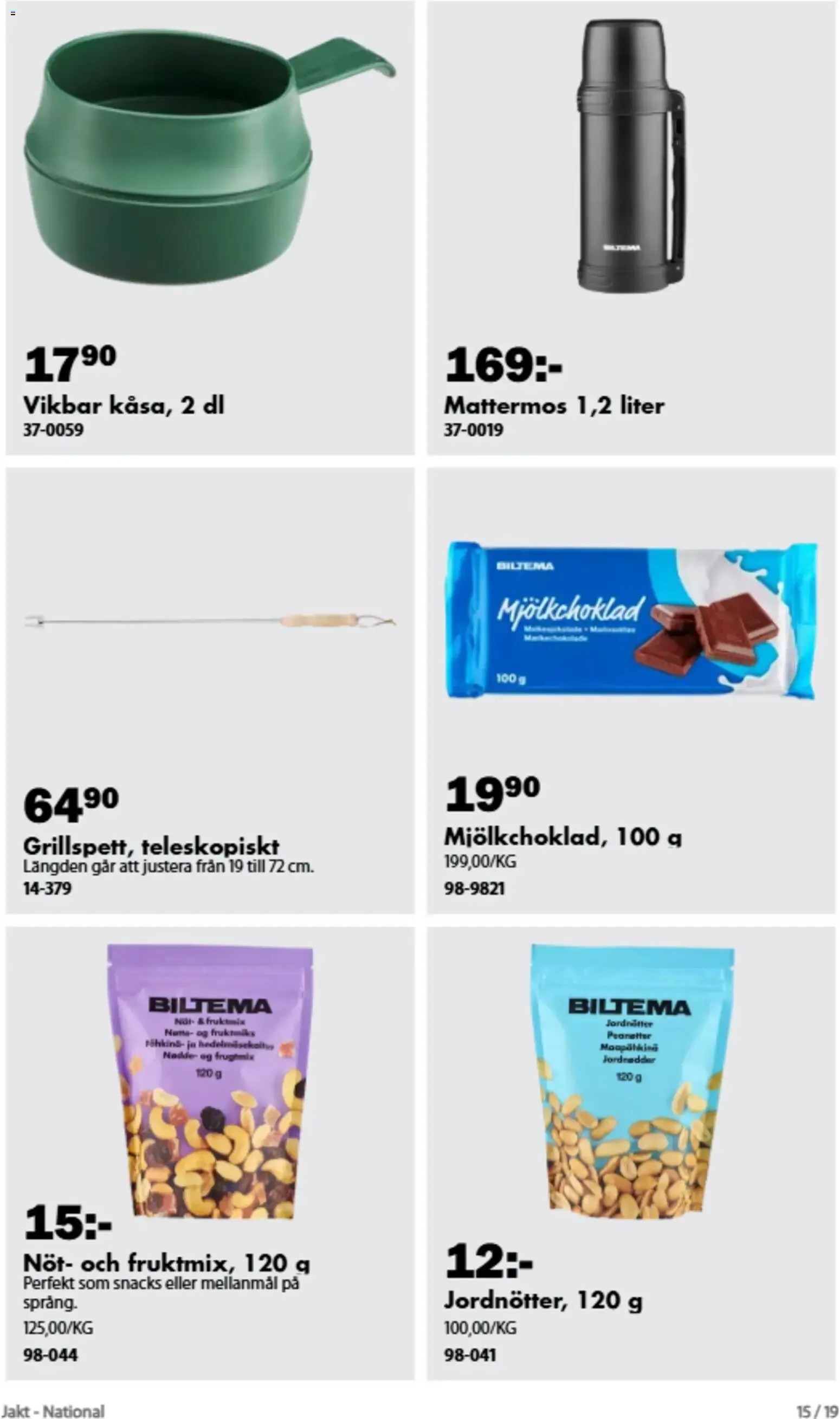 Biltema erbjudanden jakt från 19/08/2026 - 31/10/2026 > Reklamblad nuvarande rabatter från 19 augusti till 31 oktober 2026 - Reklamblad sidor 13