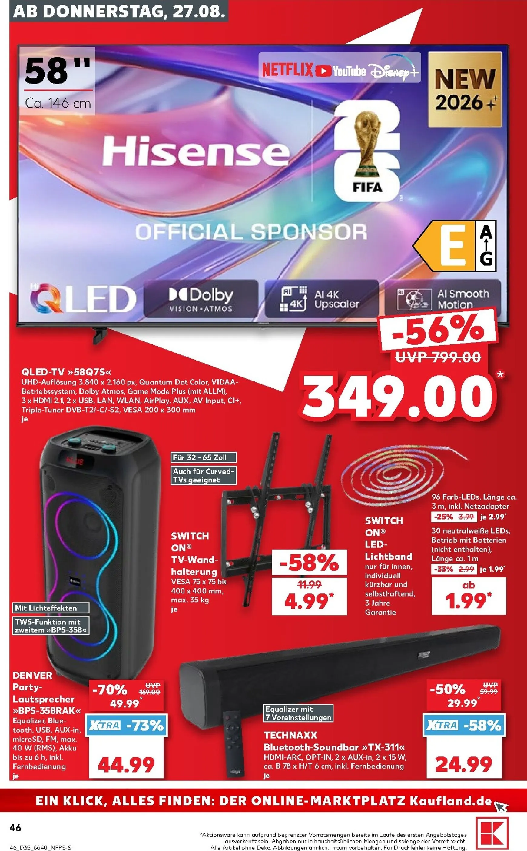 Kaufland Prospekt nächste Woche – von Donnerstag 27.08.2026 bis Mittwoch 02.09.2026 von 27. August bis 2. September 2026 - Prospekt seite 47