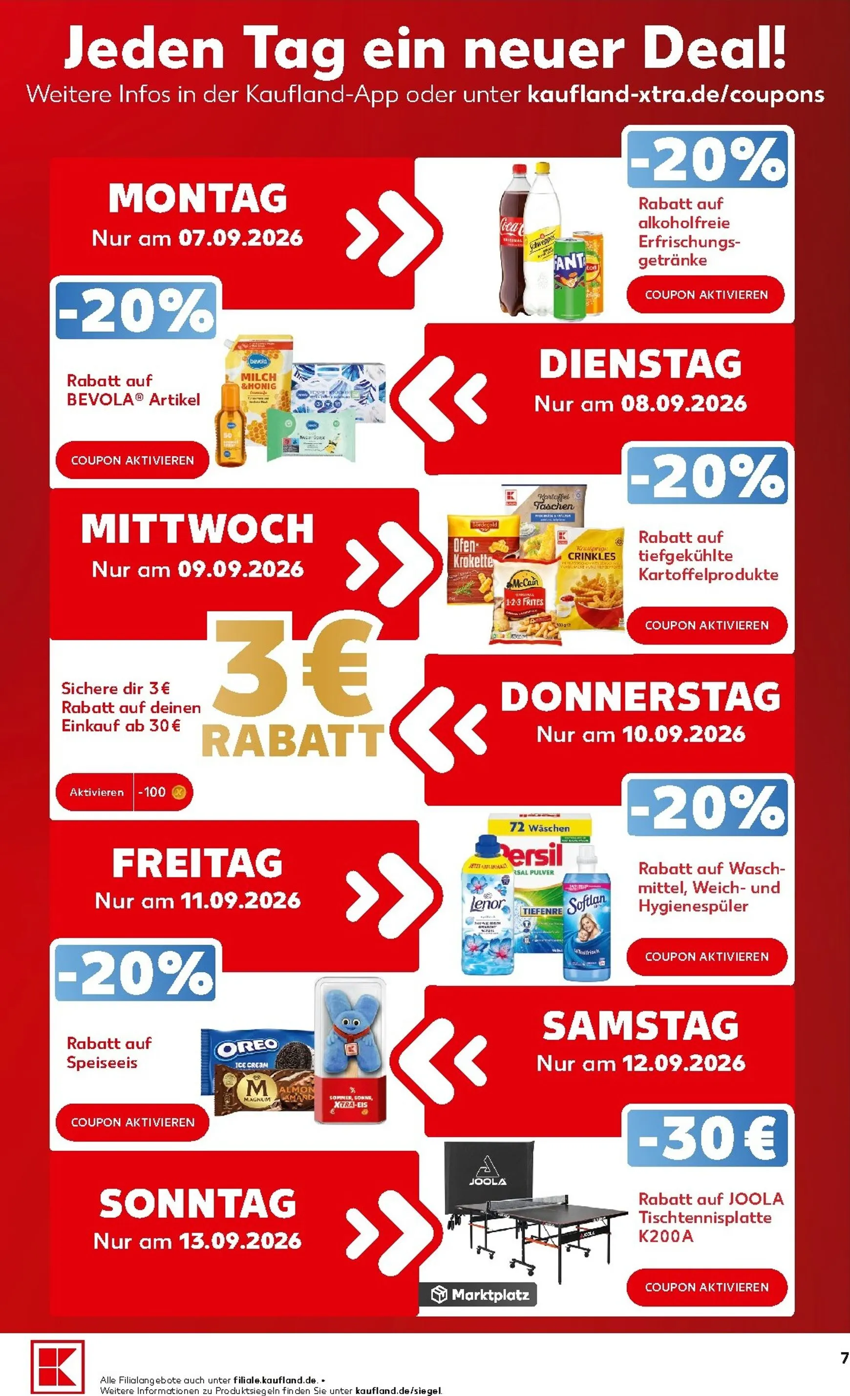 UNSERE XTRA SEPTEMBER HIGHLIGHTS von 3. September bis 16. September 2026 - Prospekt seite 7
