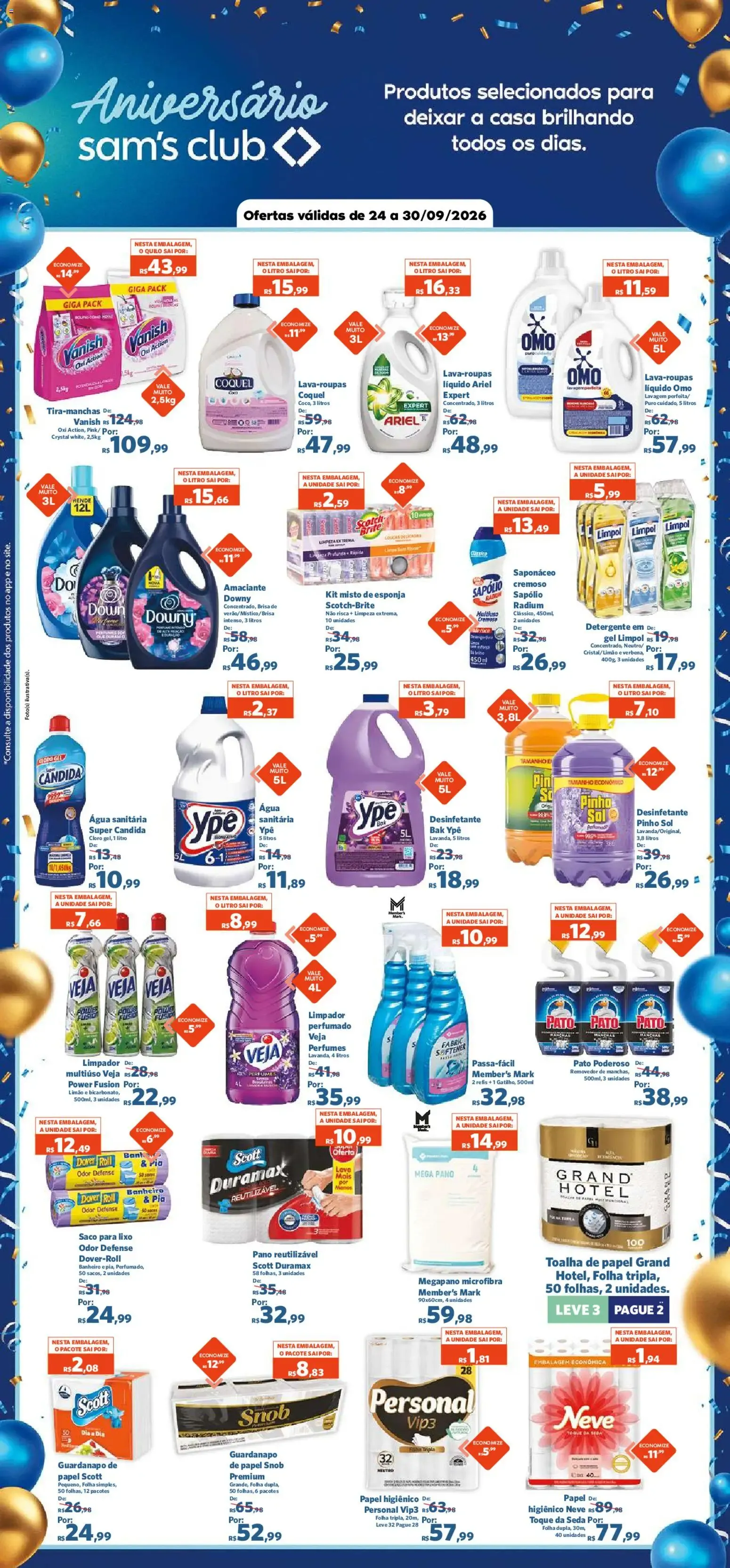 Encarte de Aniversário Sam's Club - Ofertas válidas de 24 a 30/09/2026 24 de setembro até 30 de setembro 2026 - Pagina 8
