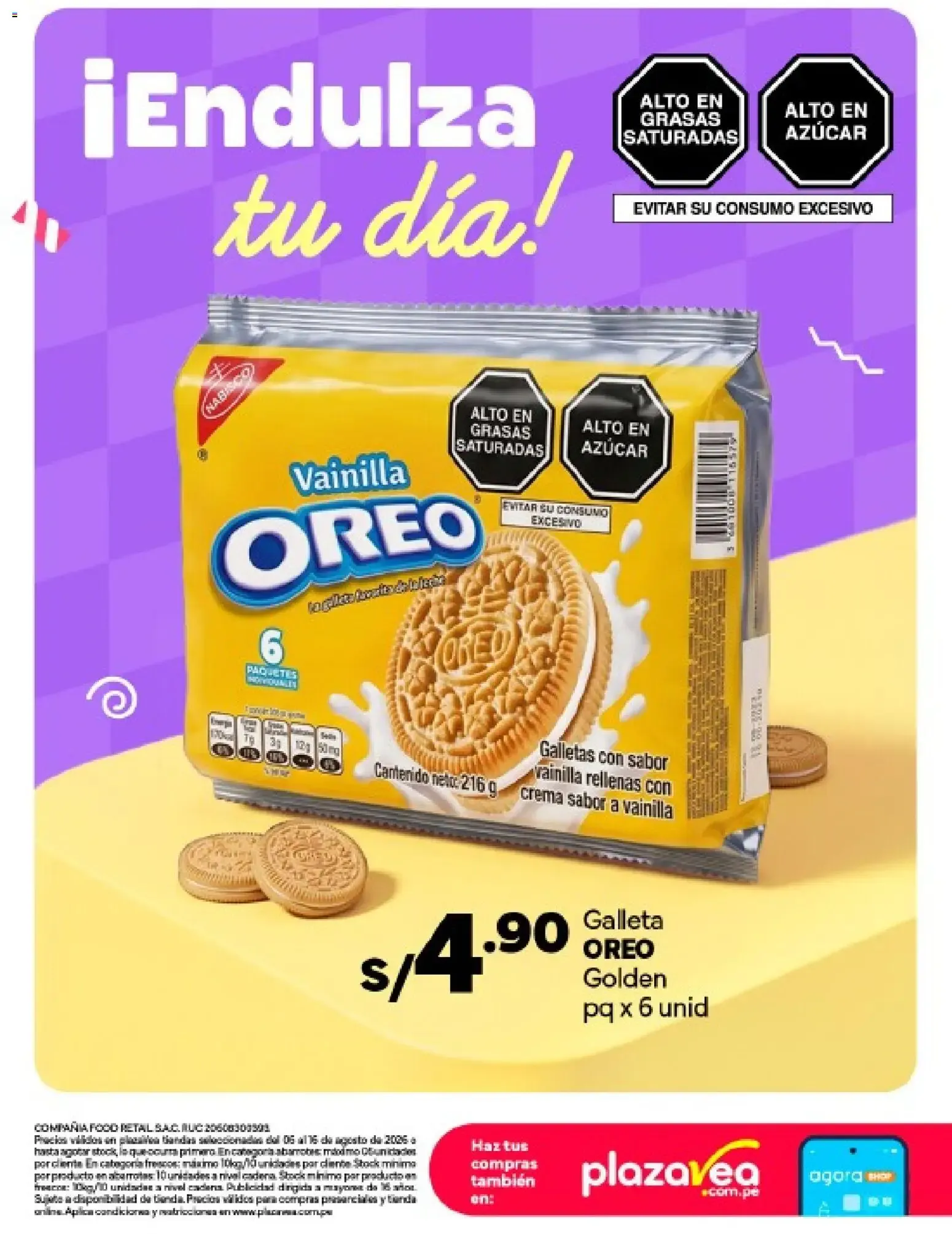 Catalogo de Catálogo Plaza Vea - Díptico Dulcivea 2 online del 06/08/2026 6 de agosto al 16 de agosto 2026 - Pag 6
