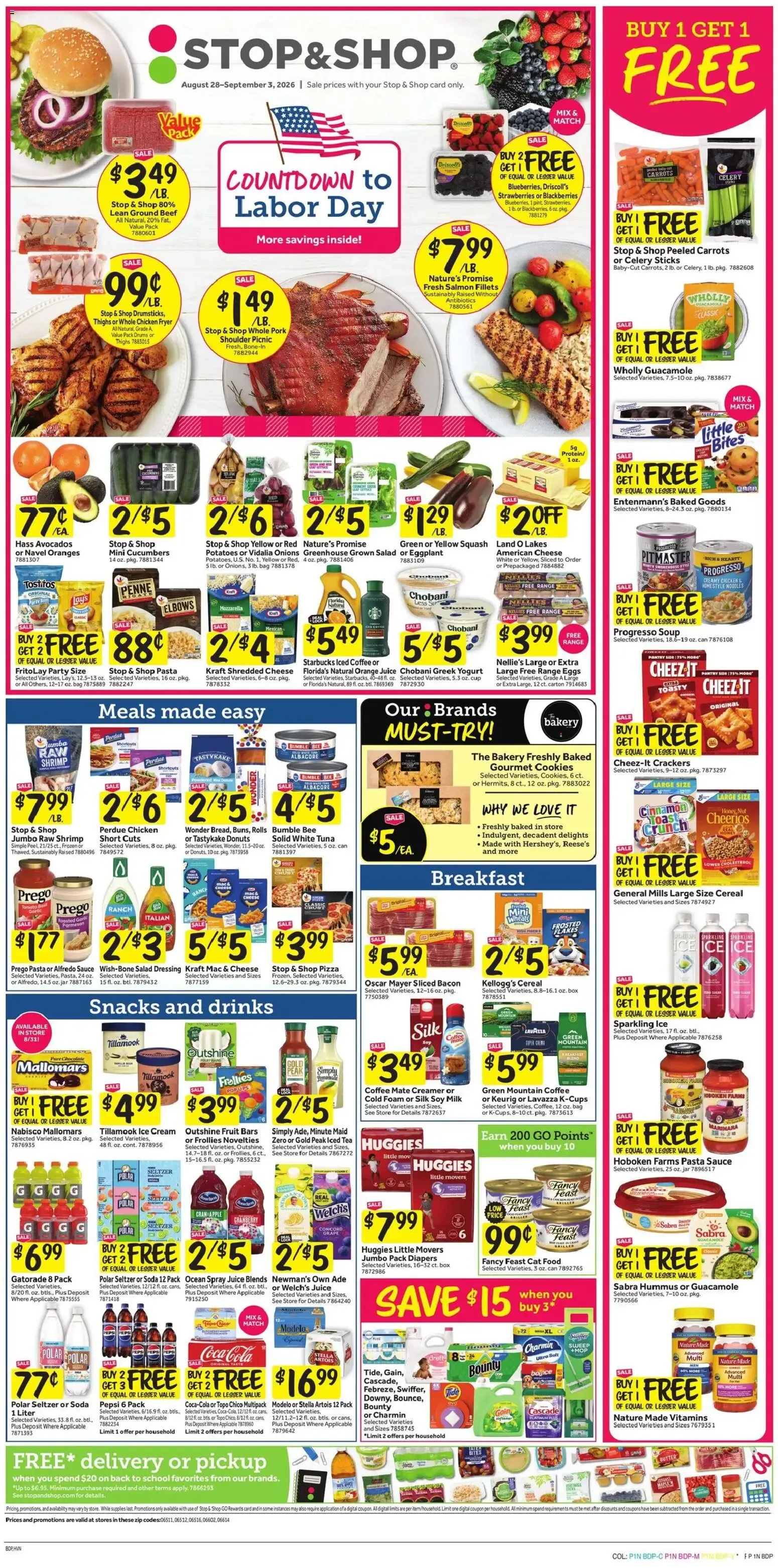 Weekly ad Stop & Shop Weekly Circular - CT (08/28 - 09/03 2026) - Flyer from August 28 to September 3 2026 - Page 1