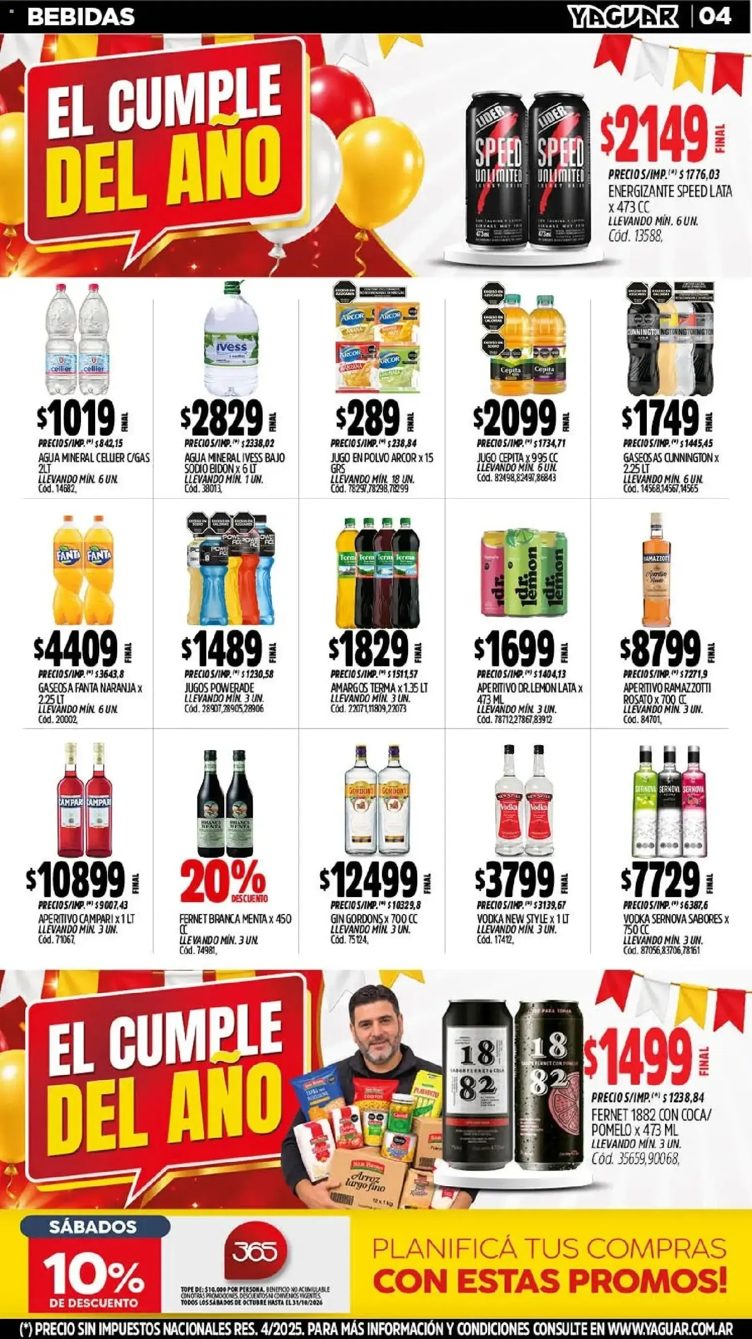 Ofertas de Mayorista Yaguar - El Cumple del Año 38 26 de octubre al 1 de noviembre 2026 - Página 5 del catálogo