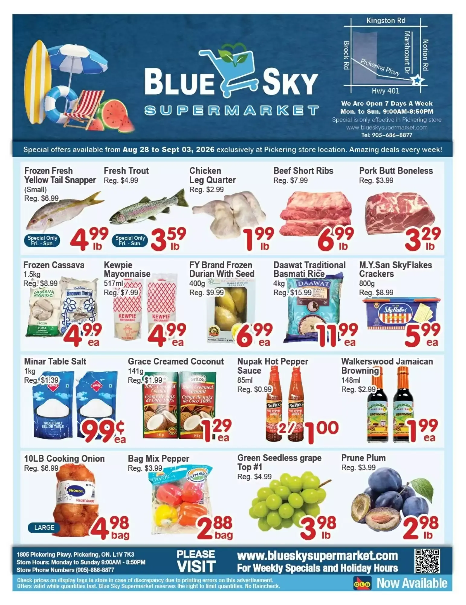 Blue Sky Supermarket flyer week 35 from August 28 to September 3 2026 - flyer page 1