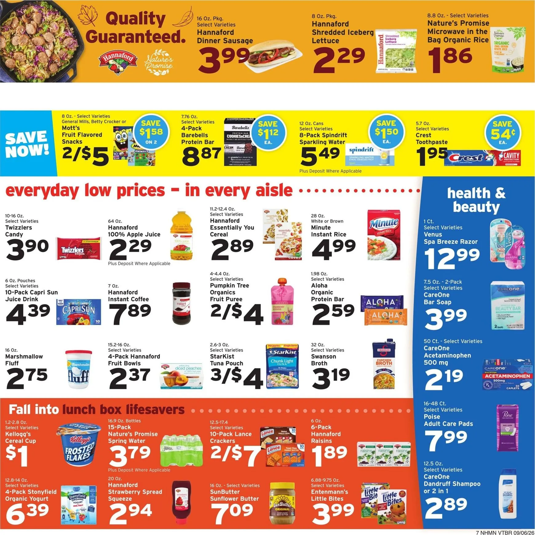 Weekly ad Hannaford - Value that adds up. Fall into great prices. from September 6 to September 12 2026 - Page 7