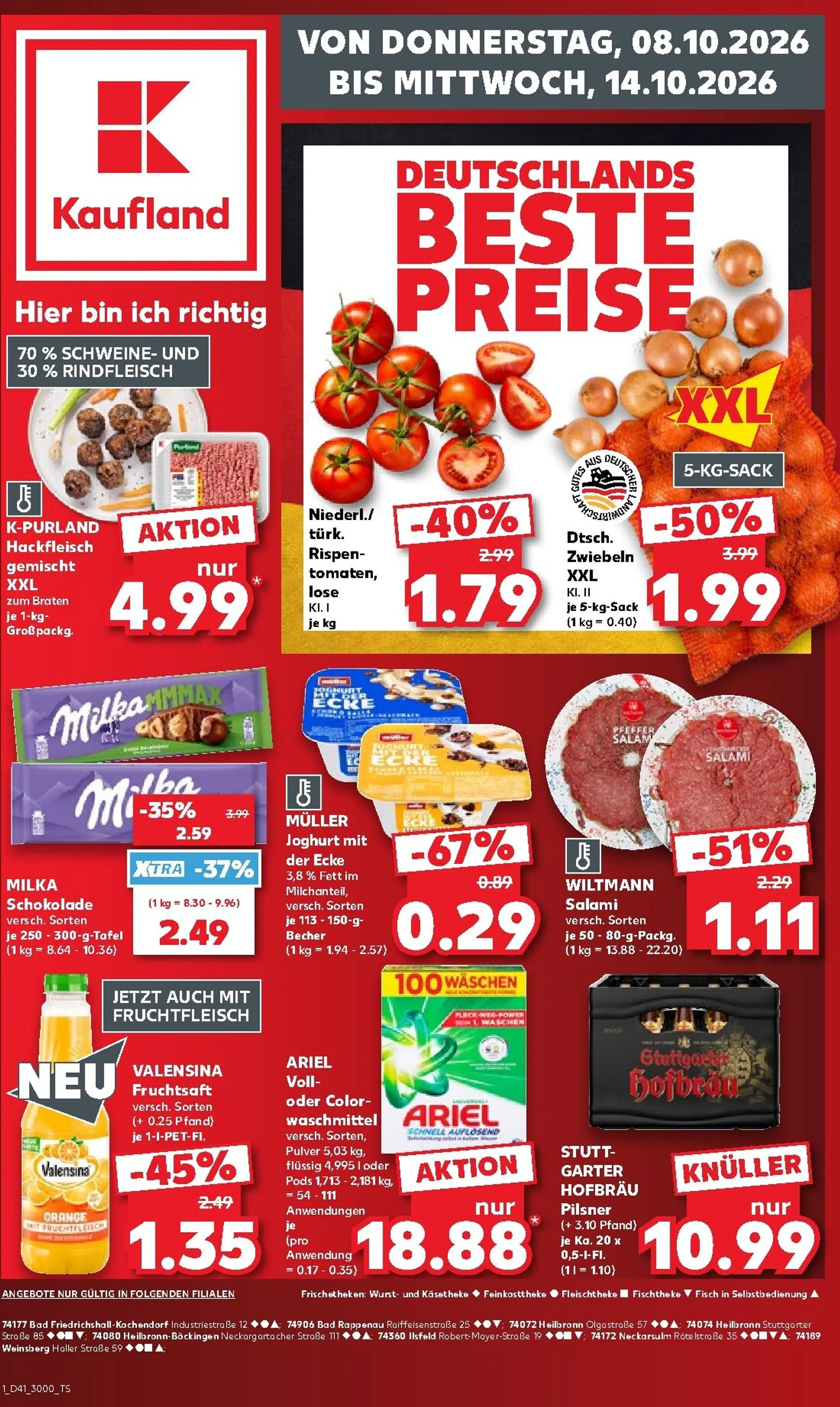 Neuer Kaufland Prospekt – von Donnerstag 08.10.2026 bis Mittwoch 14.10.2026