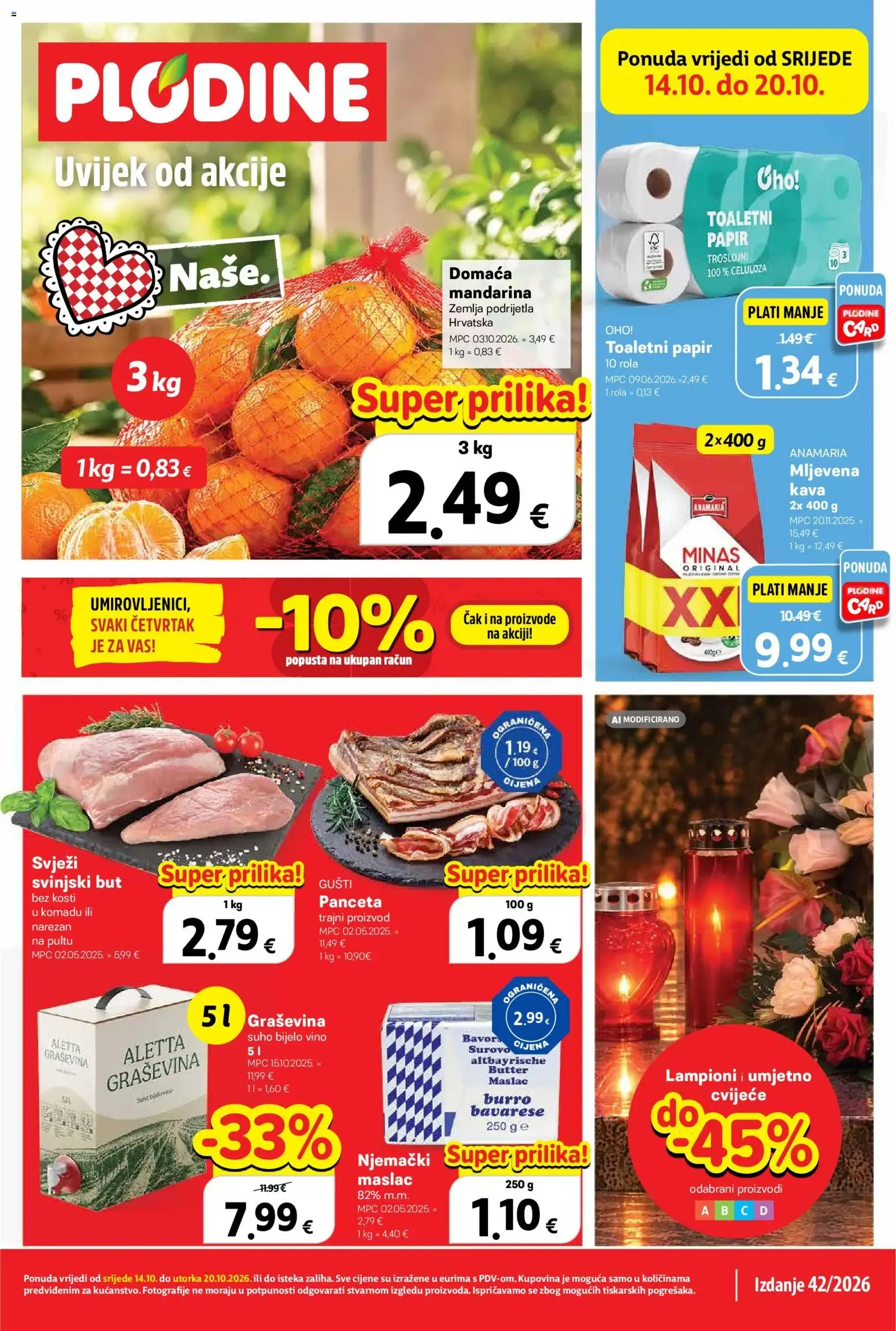 Katalog Plodine Katalog novi od 14.10.2026 na listanje > letak digitalni od 14. listopada do 20. listopada 2026. - Pregled Stranica 1