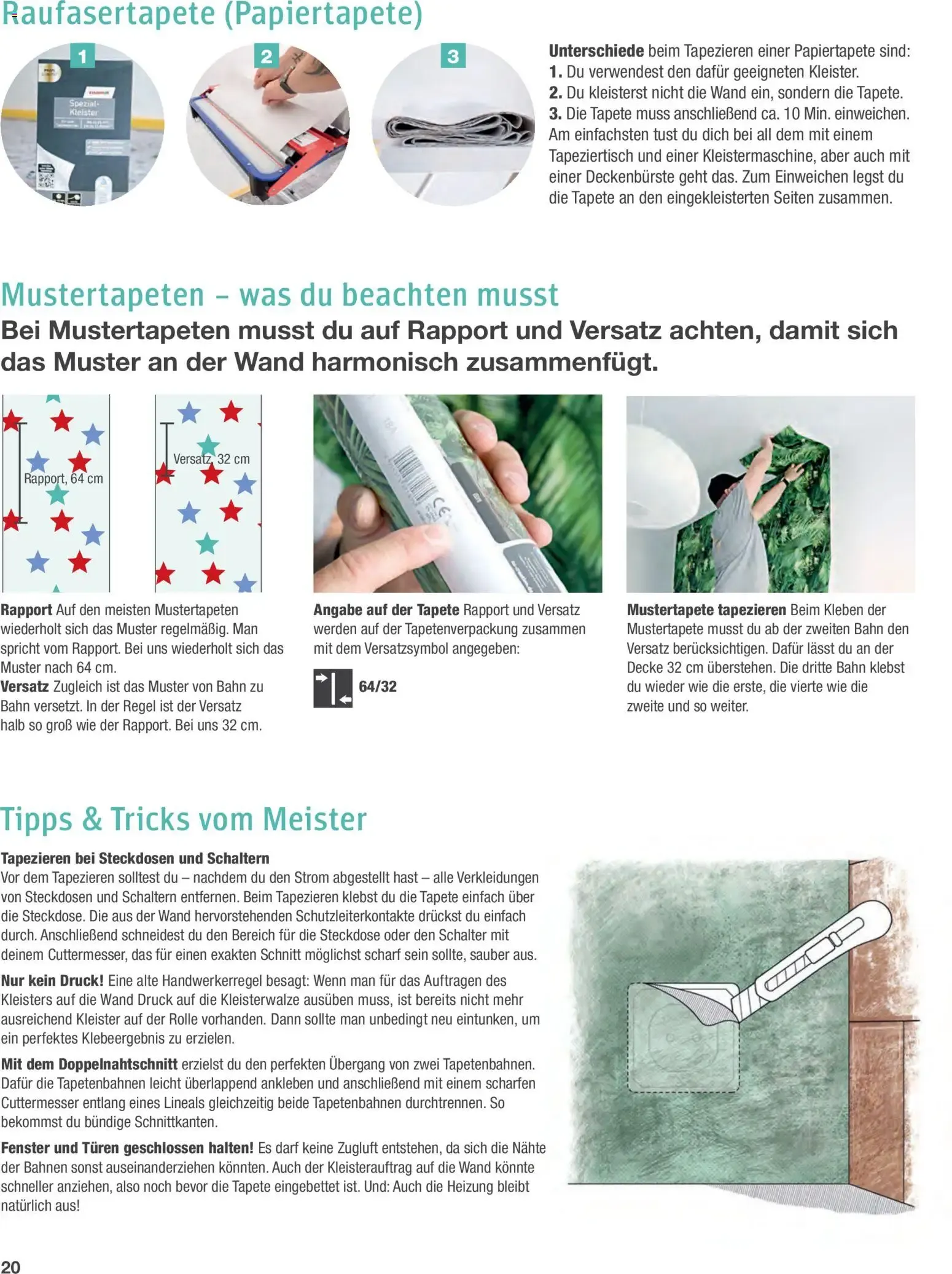Toom Baumarkt Wände streichen und tapezieren (ab 01.01.2026) zum Blättern von 1. Januar bis 31. Dezember 2026 - Prospekt seite 20
