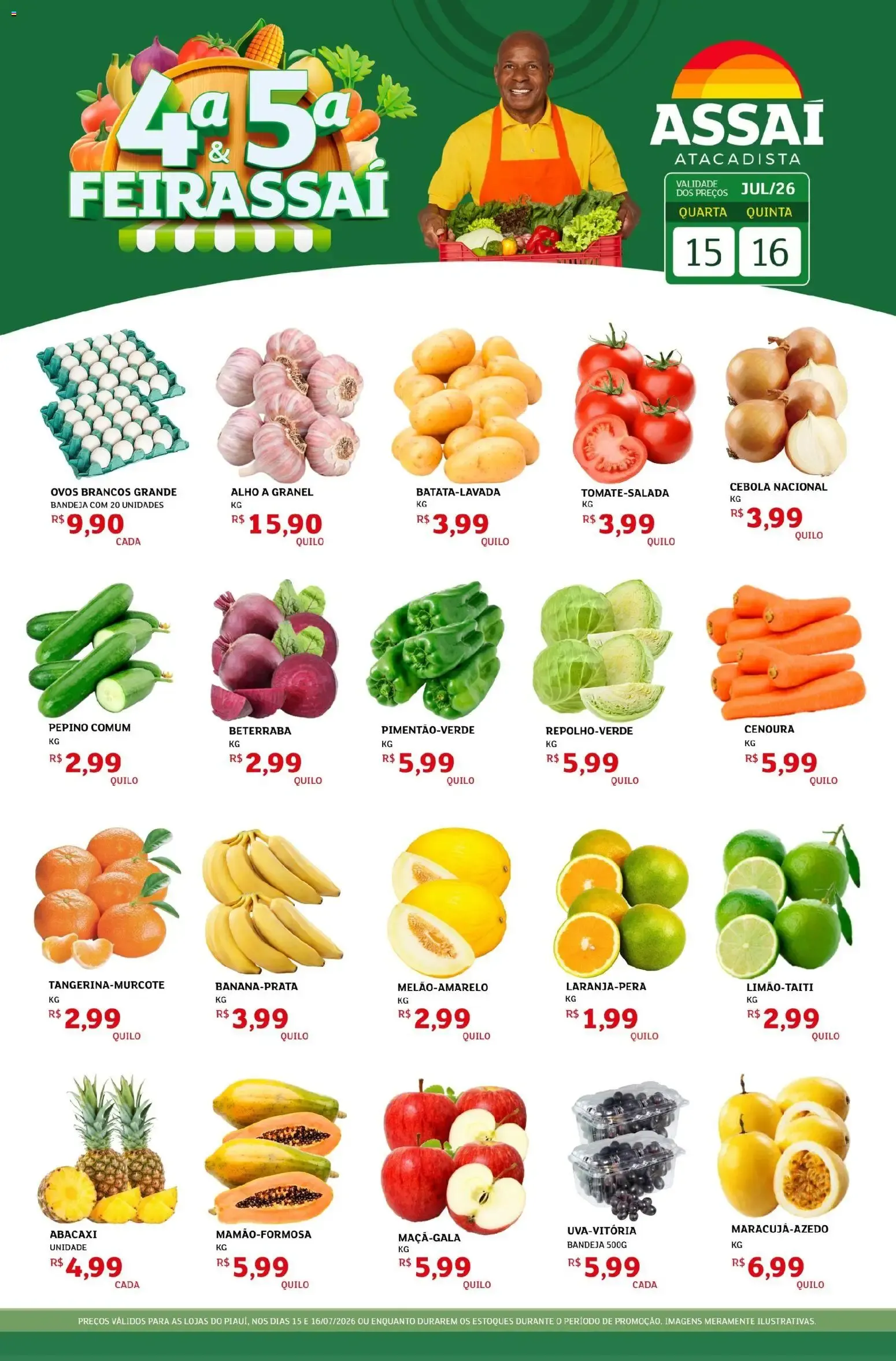 Encarte de Assaí Atacadista ofertas - PI de 15/07/2026 | Promoções Online 15 de julho até 16 de julho 2026 - Pagina 1