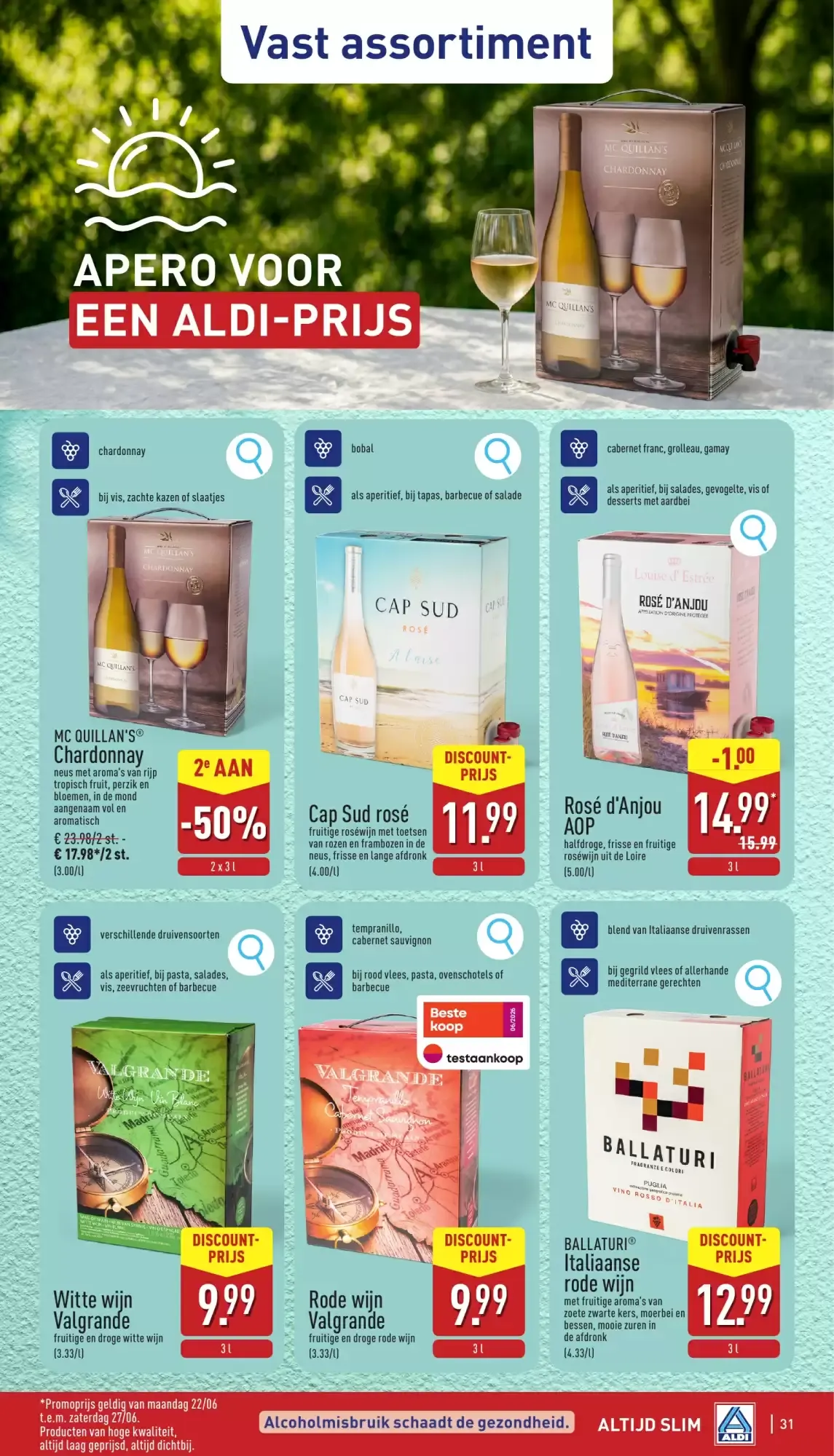 ALDI Folder van ma 22/06 t.e.m. zat 27/06 van 22 juni tot 27 juni 2026 - folder pagina 31