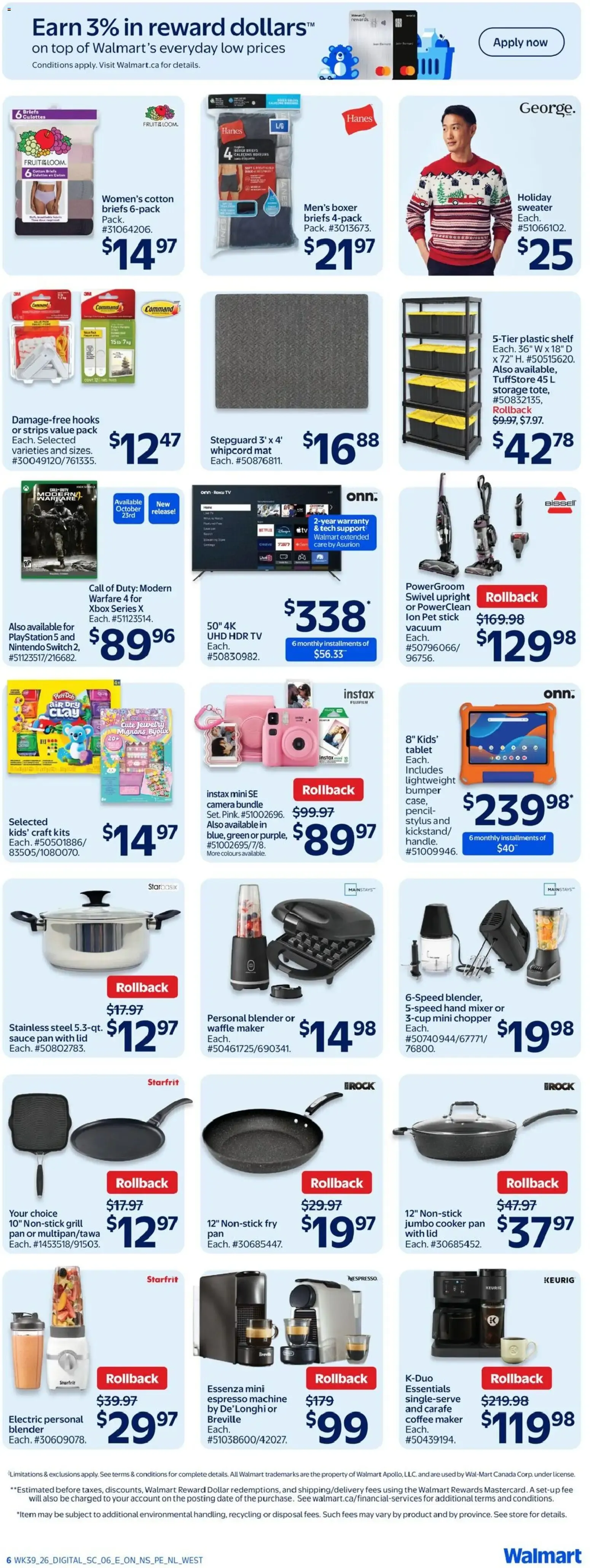 Walmart weekly flyer from Oct 22, 2026 > weekly specials & deals from October 22 to October 28 2026 - flyer page 9