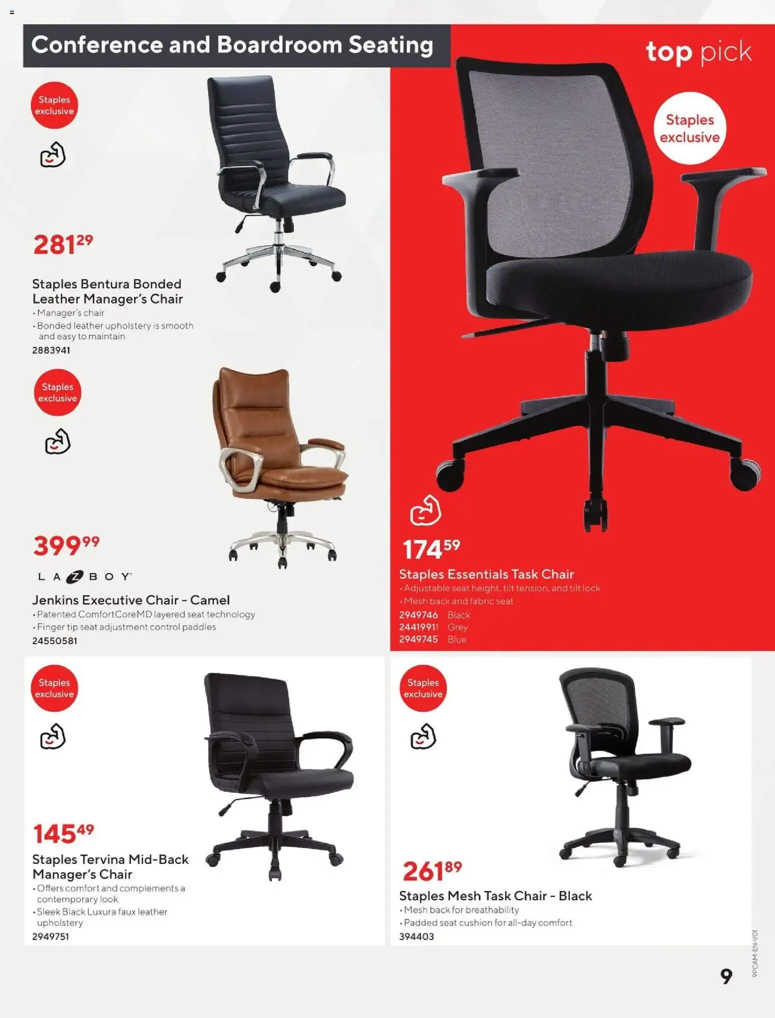 Staples In-stock Furniture Guide 2026 | 27 from August 12 to July 27 2027 - flyer page 9