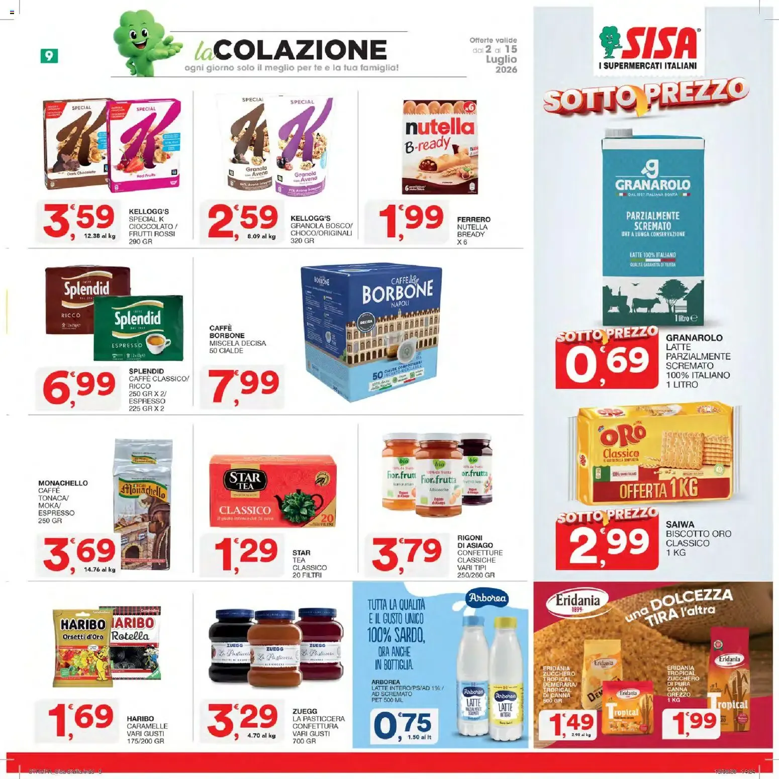 SISA Sotto Prezzo da 2 luglio a 15 luglio di 2026 - Pagina del volantino 9