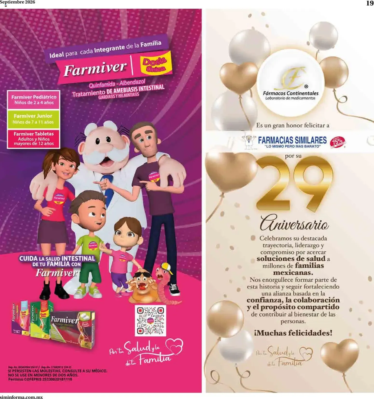 Catálogo de Horóscopos y 29° Aniversario de Farmacias Similares 1 de septiembre al 30 de septiembre 2026 - Pagina 19