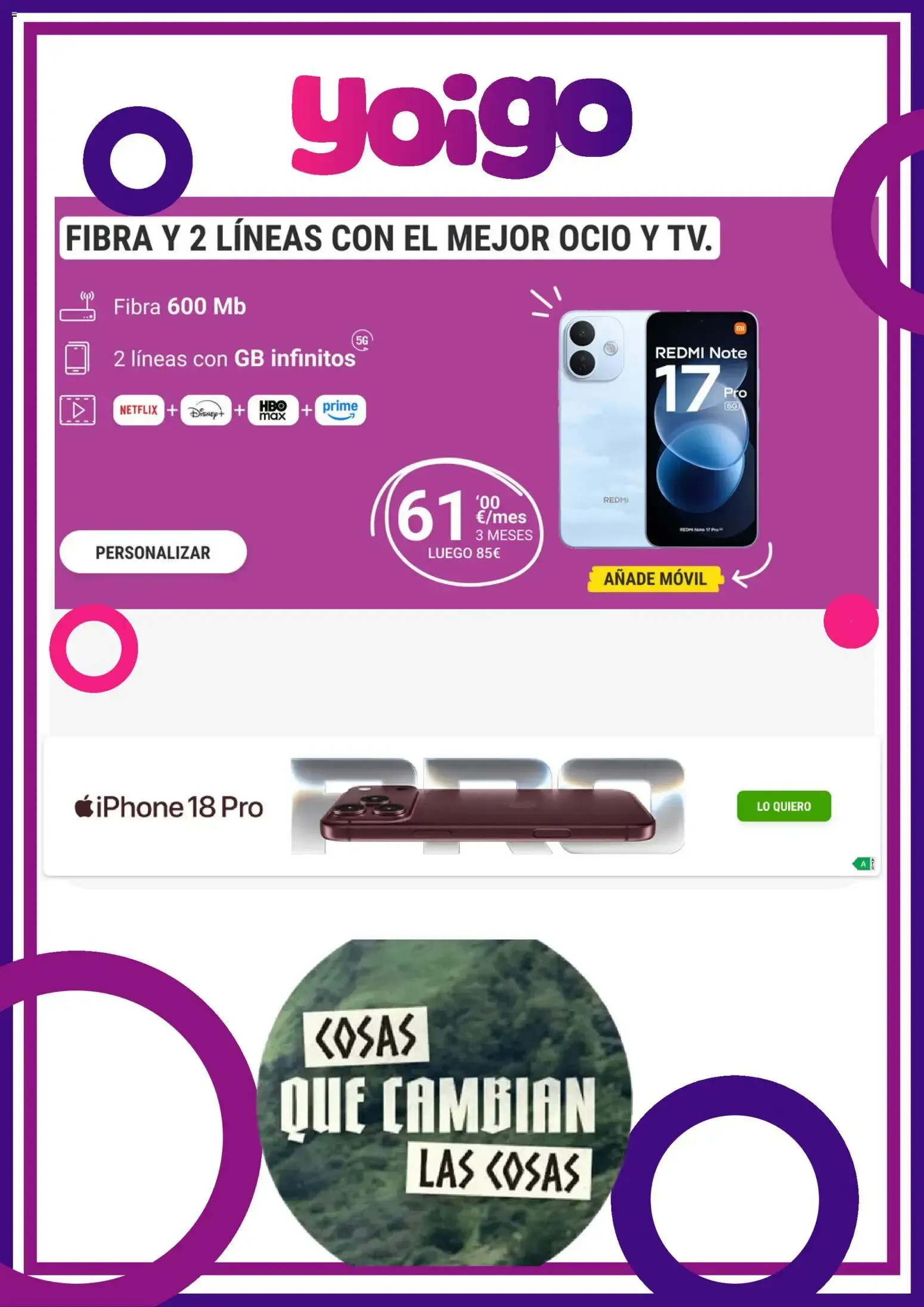 Catálogo de Yoigo ofertas 15/10/2026 - 15/11/2026 15 de octubre al 15 de noviembre 2026 - Página 1