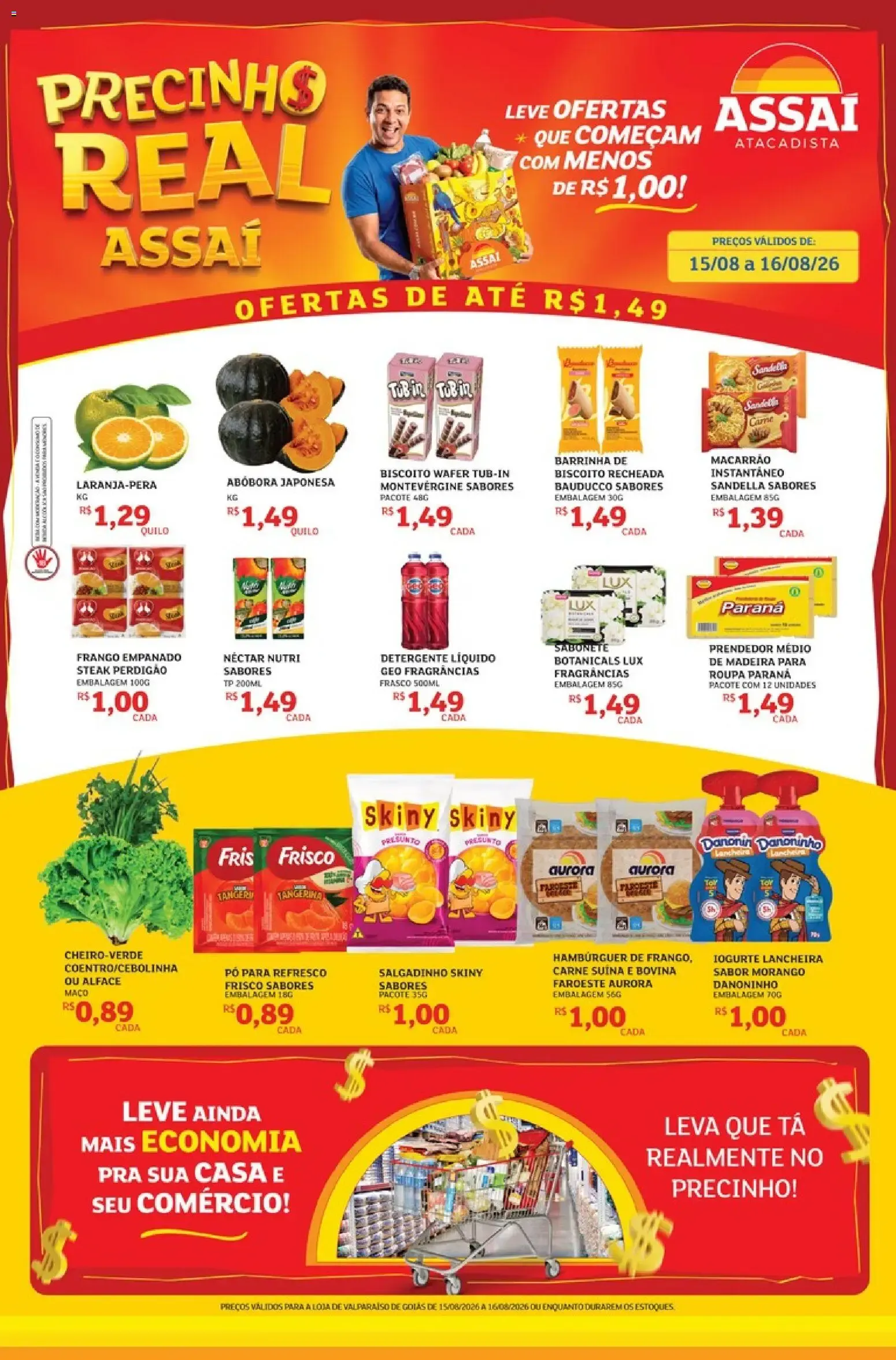 Encarte de Assaí Atacadista ofertas - GO de 15/08/2026 | Promoções Online 15 de agosto até 16 de agosto 2026 - Pagina 1
