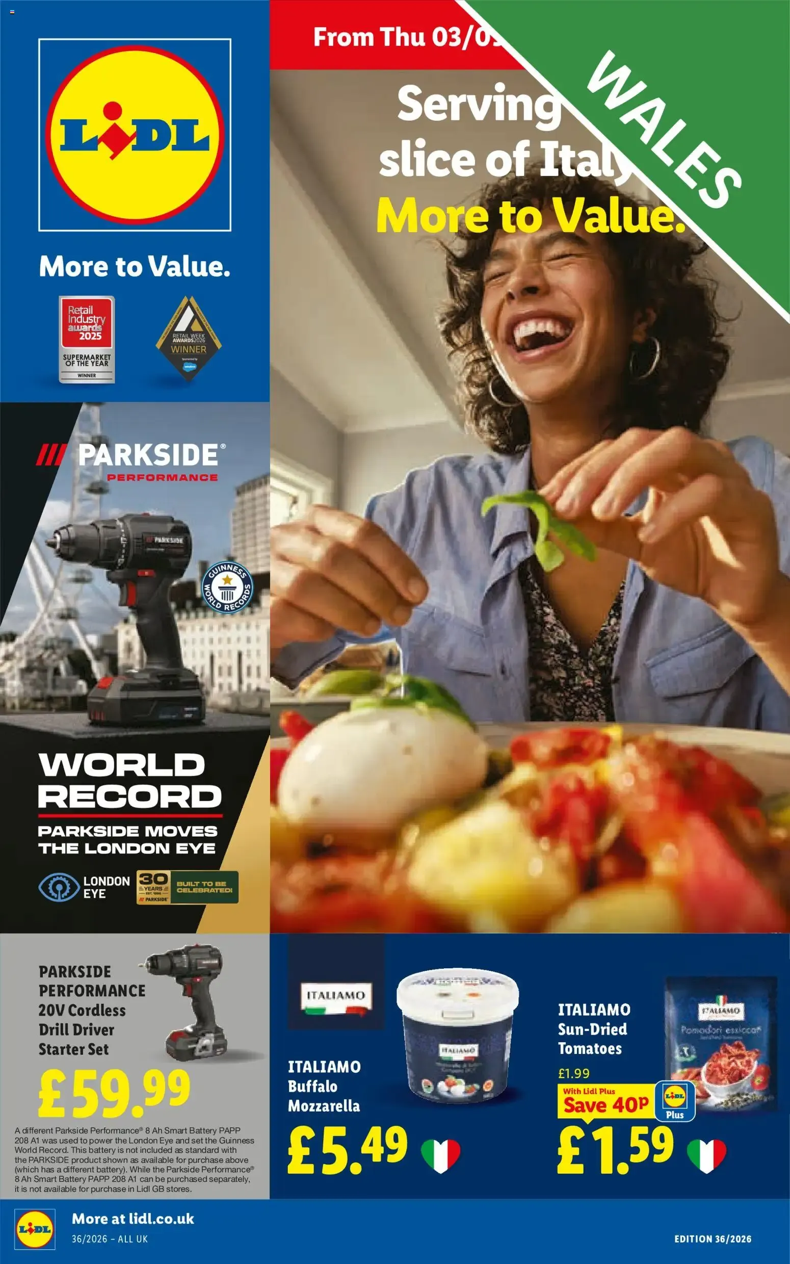 Weekly offers Lidl Wales (03/09/2026 - 09/09/2026) - Offers Online from 3 September to 9 September 2026 - Catalogue Page 1