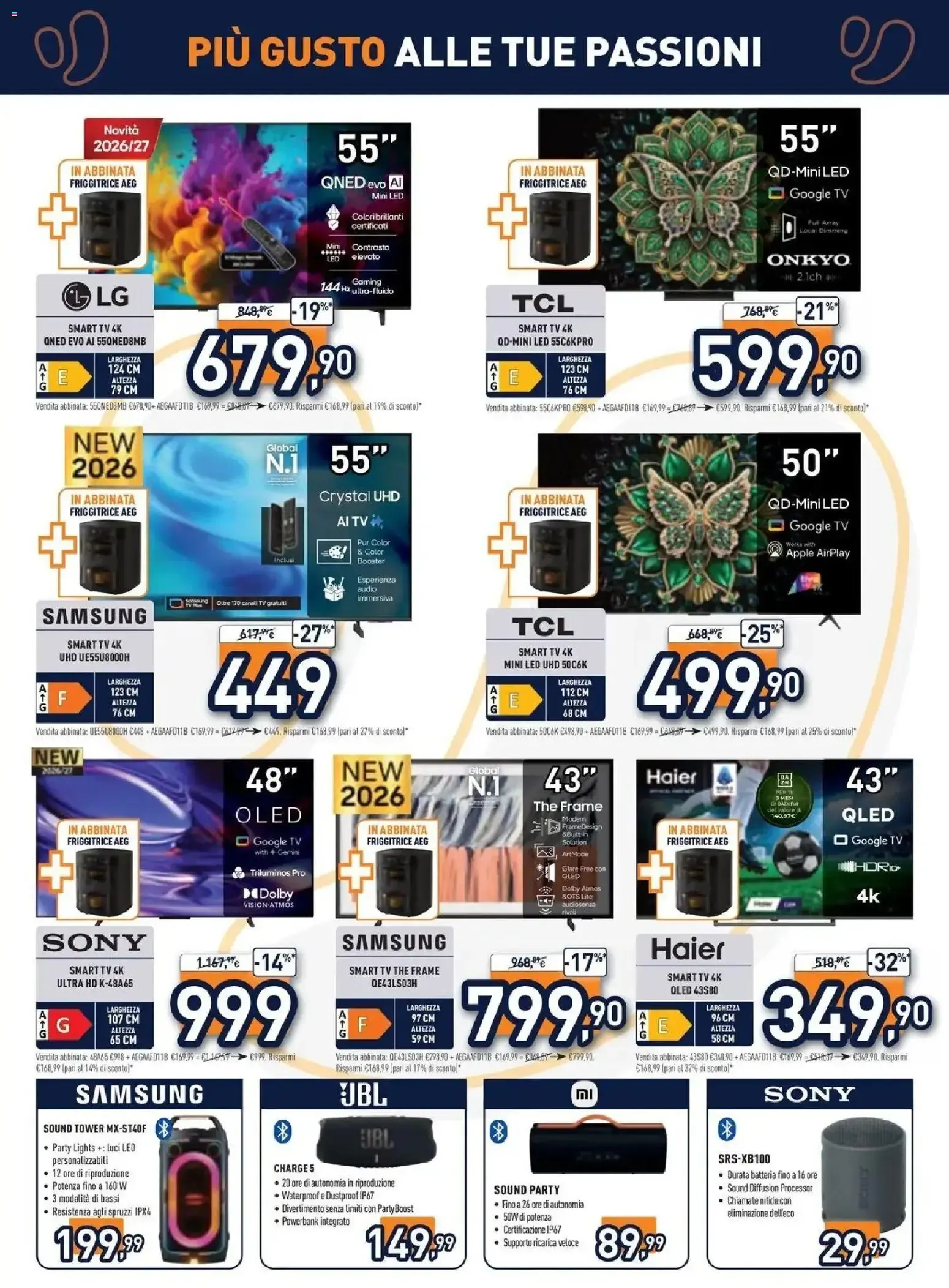 Nuovo Unieuro volantino Più gusto alle tue passioni dal 12/10/2026 > offerte anteprima 🛍️ da 12 ottobre a 29 ottobre di 2026 - Pagina del volantino 4