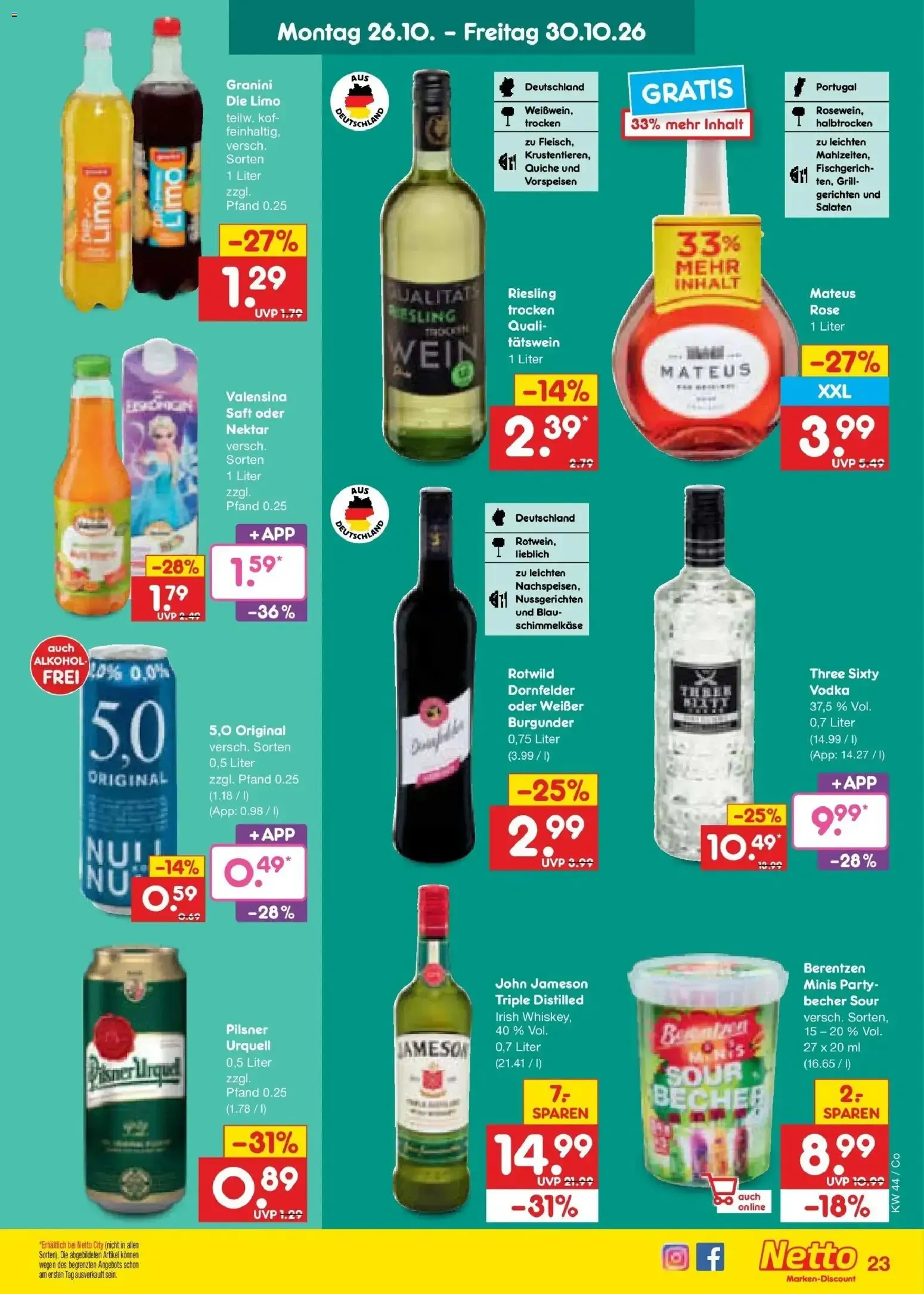 Netto Marken-Discount Prospekt Leipzig (ab 26.10.2026) » Angebote von 26. Oktober bis 30. Oktober 2026 - Prospekt seite 37