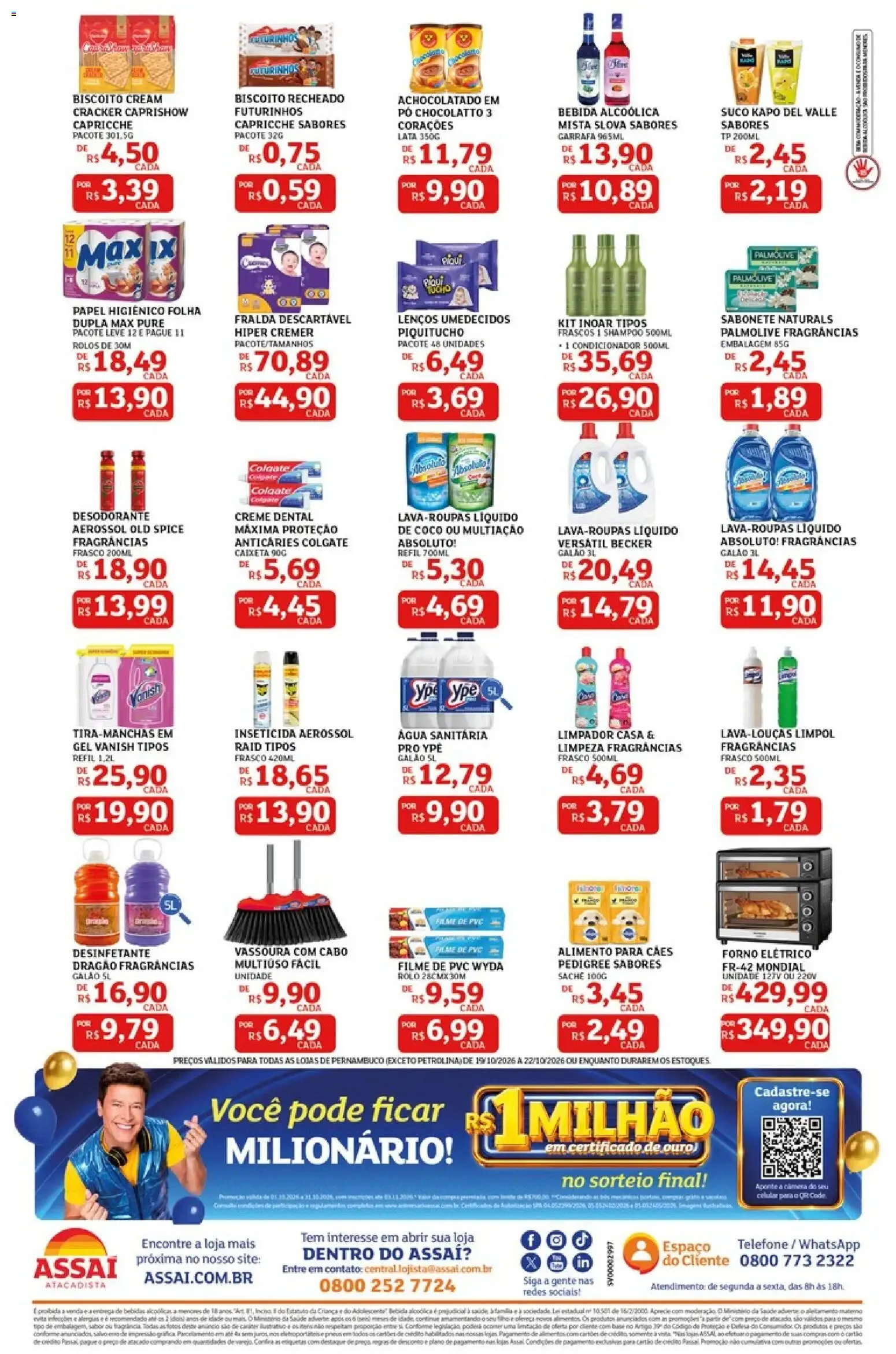 Encarte de Assaí Atacadista - Aniversário 52 Anos: Compras Grátis e 15 Milhões em Prêmios 19 de outubro até 22 de outubro 2026 - Pagina 2