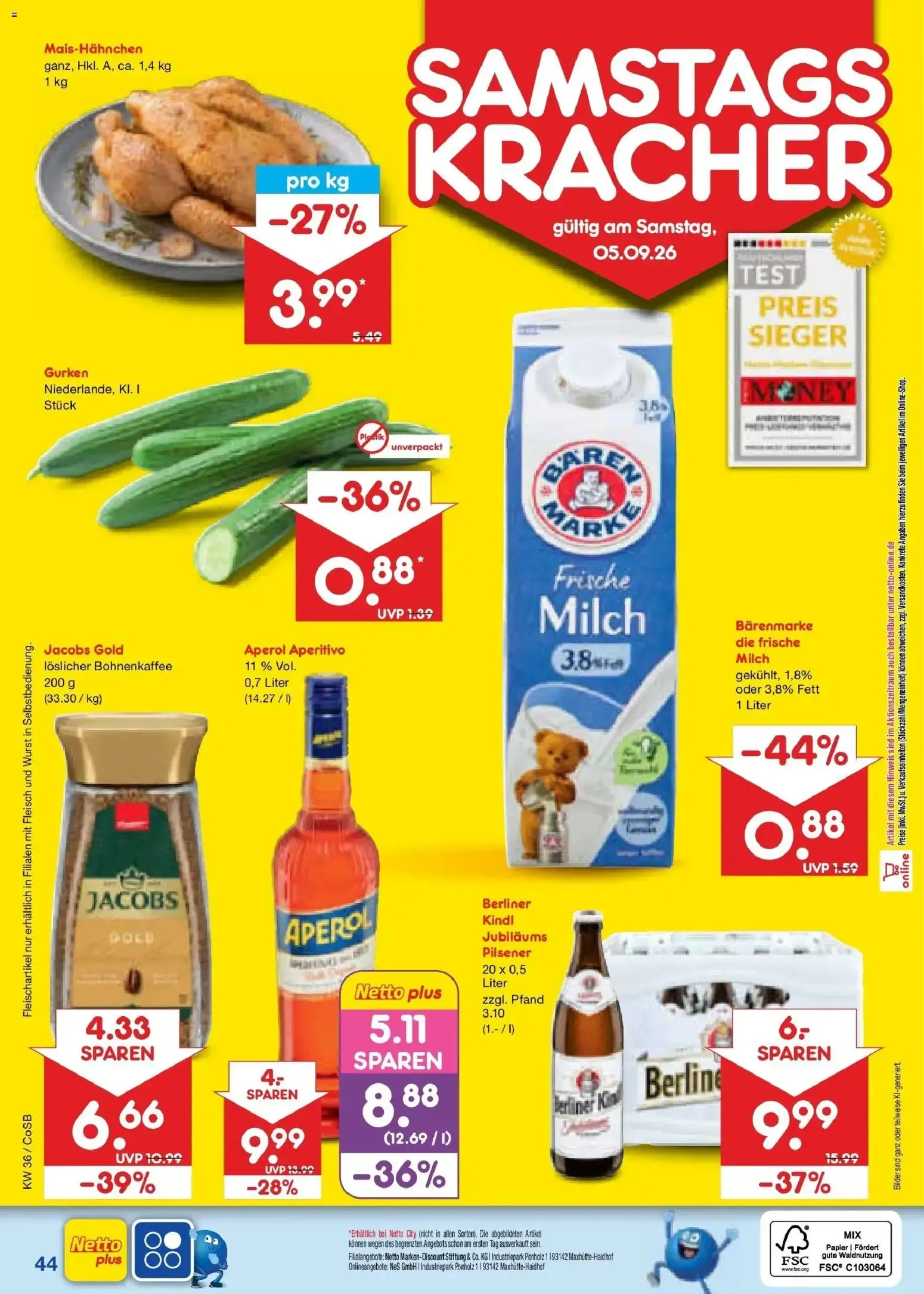 Netto Marken-Discount XXL SPAR GANZ NAH von 31. August bis 5. September 2026 - Prospekt seite 56