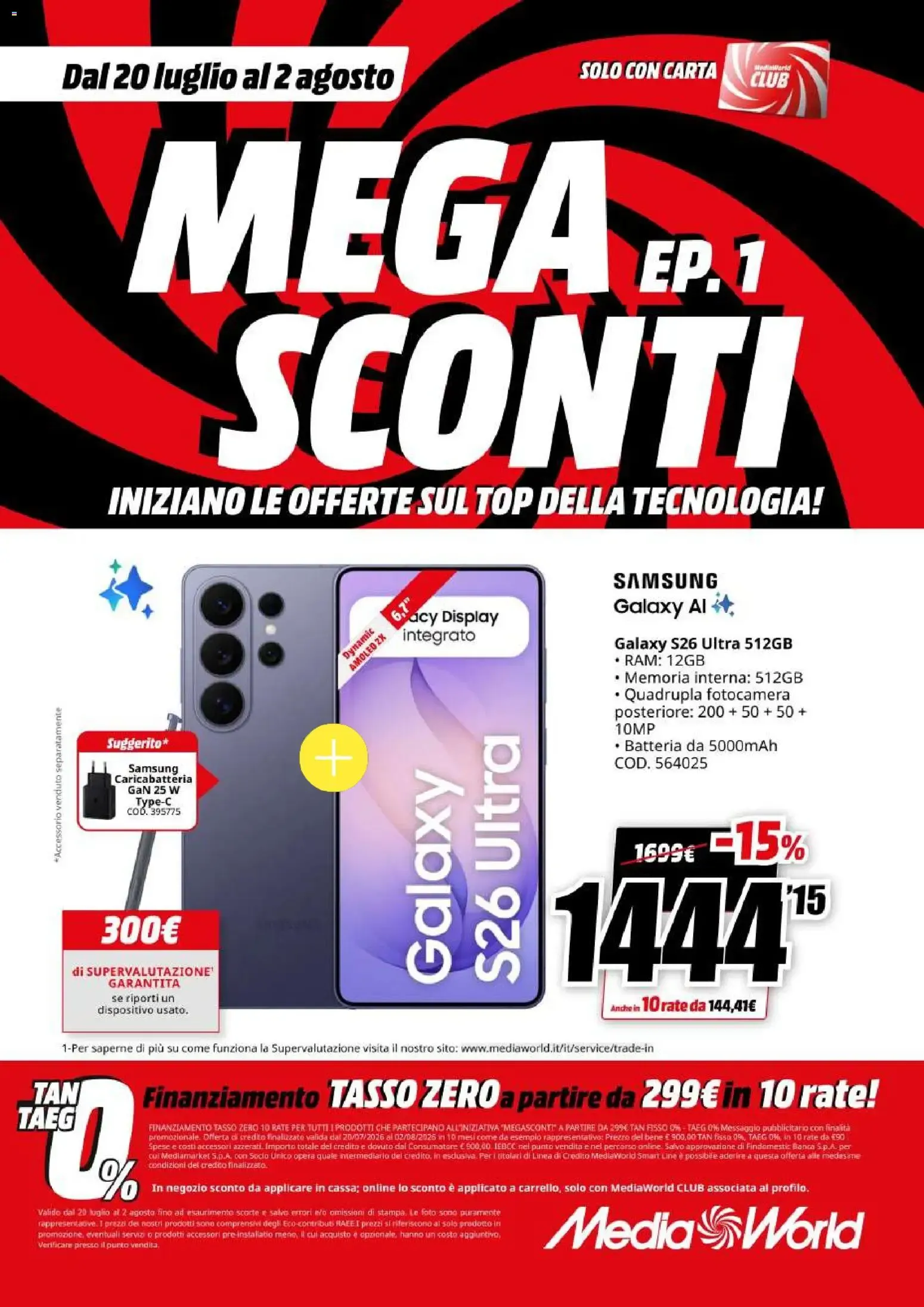 Nuovo Media World volantino Sconti dal 20/07/2026 > offerte anteprima 🛍️ da 20 luglio a 2 agosto di 2026 - Pagina del volantino 16