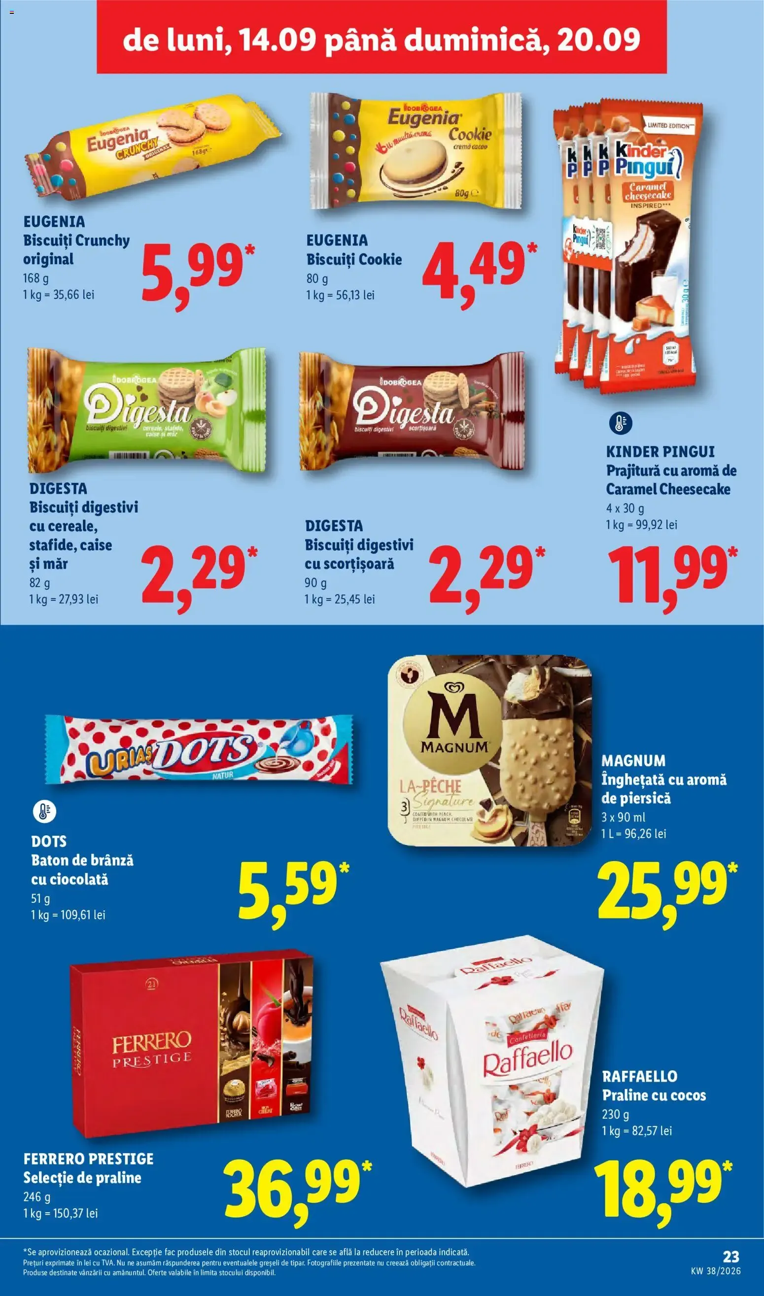 Catalog Ieftin și înainte, și după ziua de salariu. de la 14 septembrie până la 20 septembrie 2026 - Revista Pagina 23