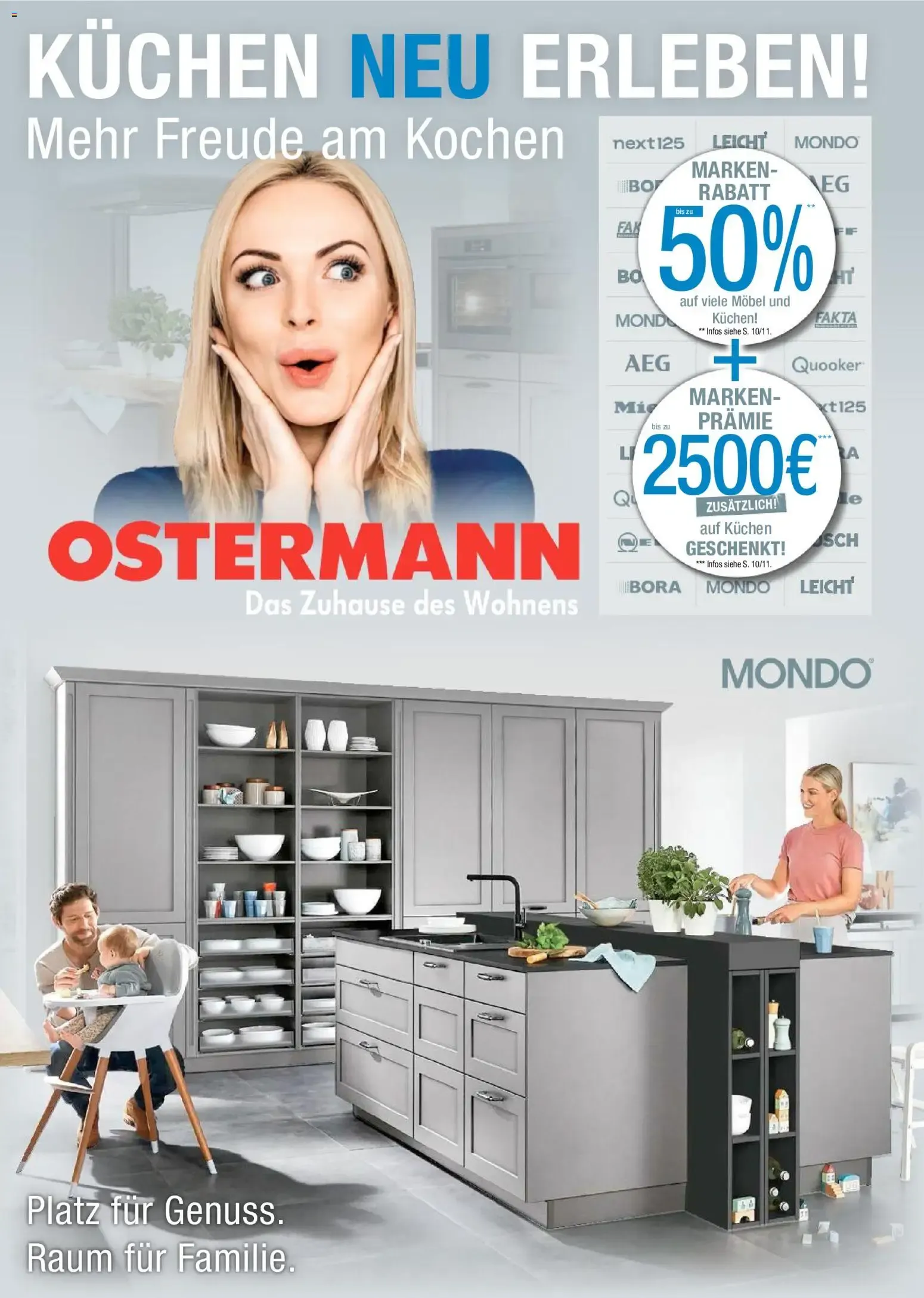 Ostermann Küchen neu erleben (ab 07.05.2026) zum Blättern von 7. Mai bis 12. Juni 2026 - Prospekt seite 1