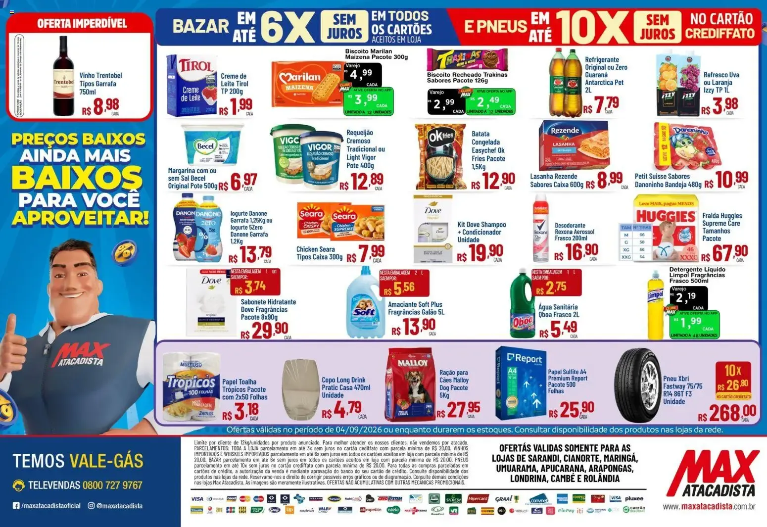 Encarte de Max Atacadista ofertas Dia M de 04/09/2026 | Promoções Online 4 de setembro até 4 de setembro 2026 - Pagina 2
