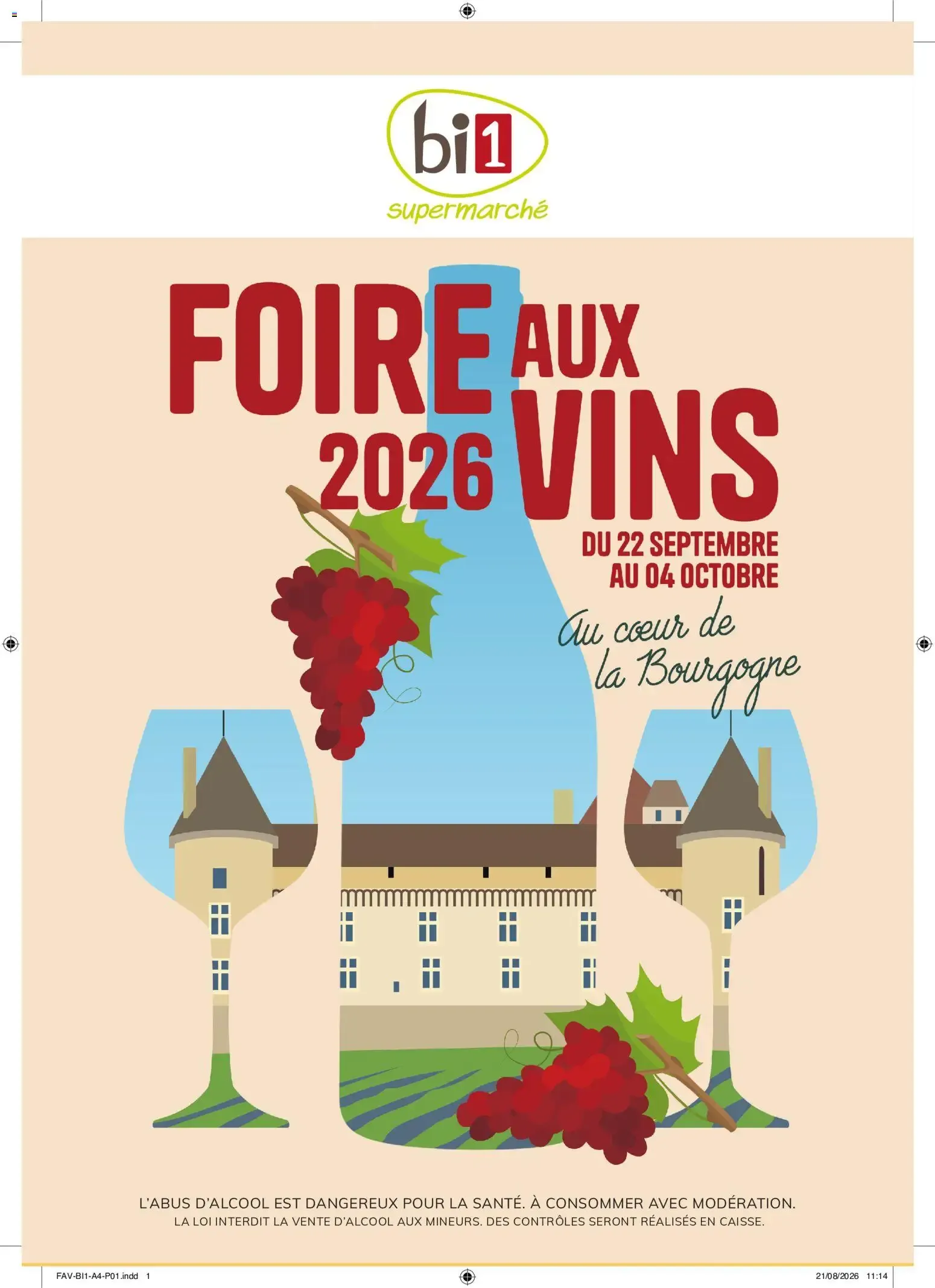 bi1 Foire aux vins 2026 à partir du 22/09/2026 - promo en ligne du 22 septembre au 4 octobre 2026 - Catalogue page 1