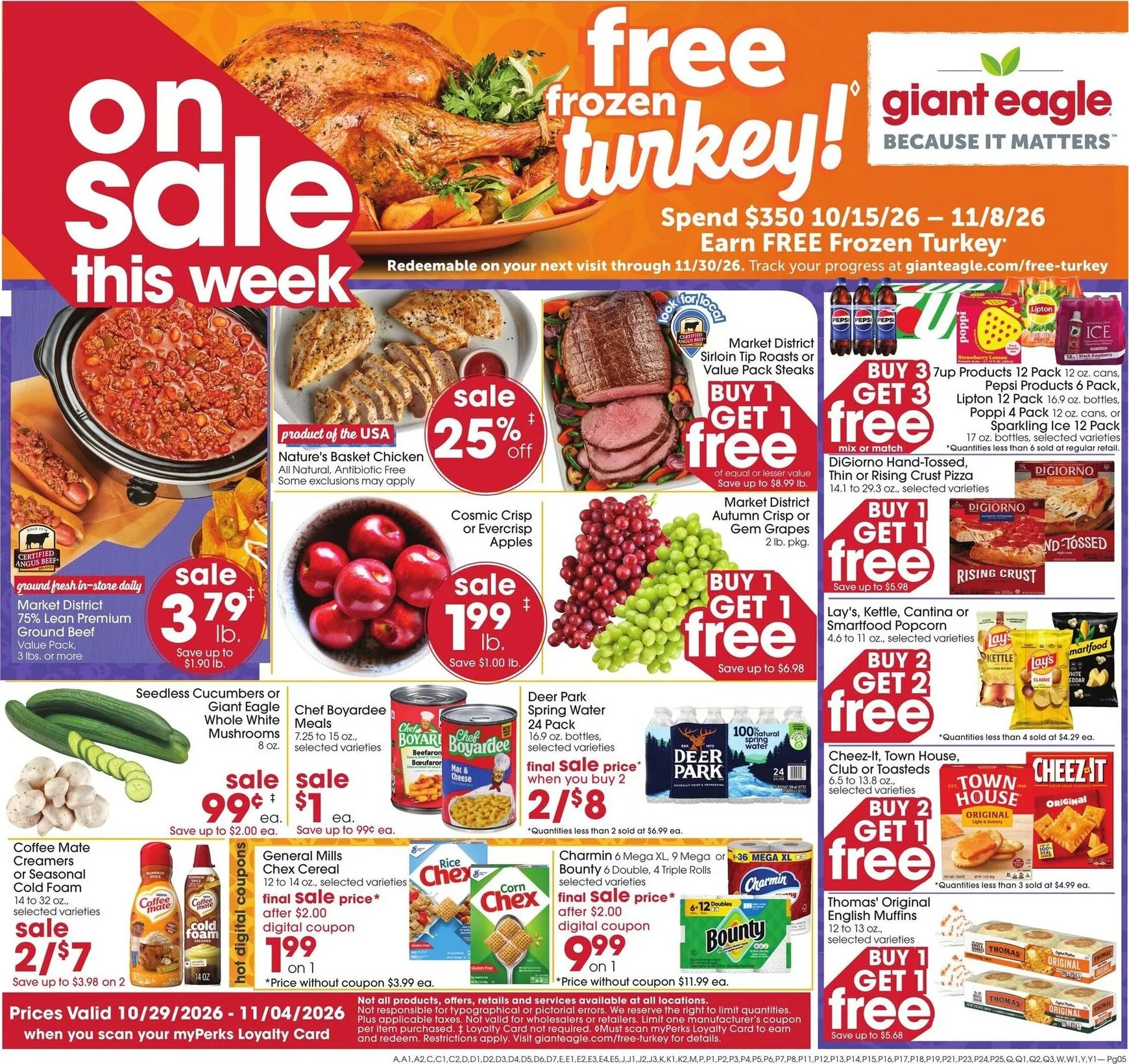 Future Giant Eagle flyer valid from Thursday 10/29/2026 to Wednesday 11/04/2026