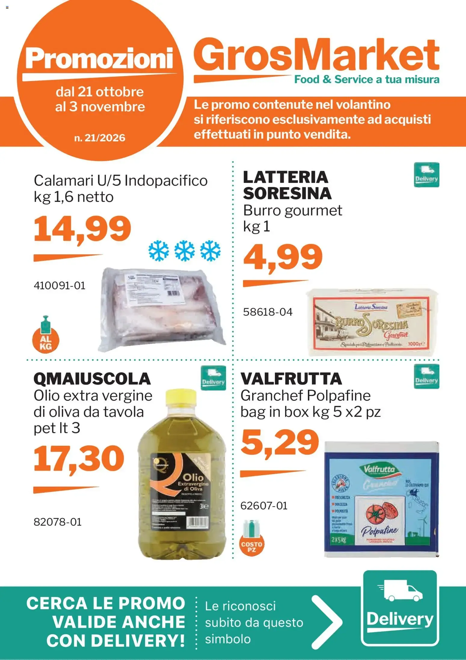 Promozioni GrosMarket da 21 ottobre a 3 novembre di 2026 - Pagina del volantino 1