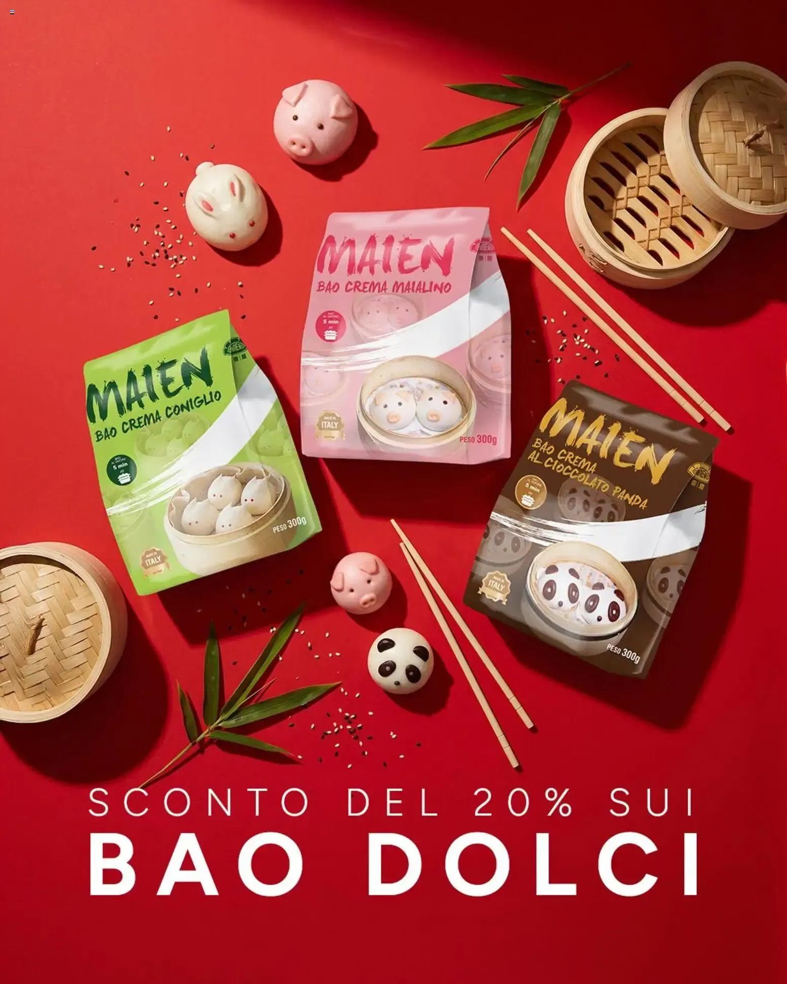 SCONTO DEL 20% SUI BAO DOLCI