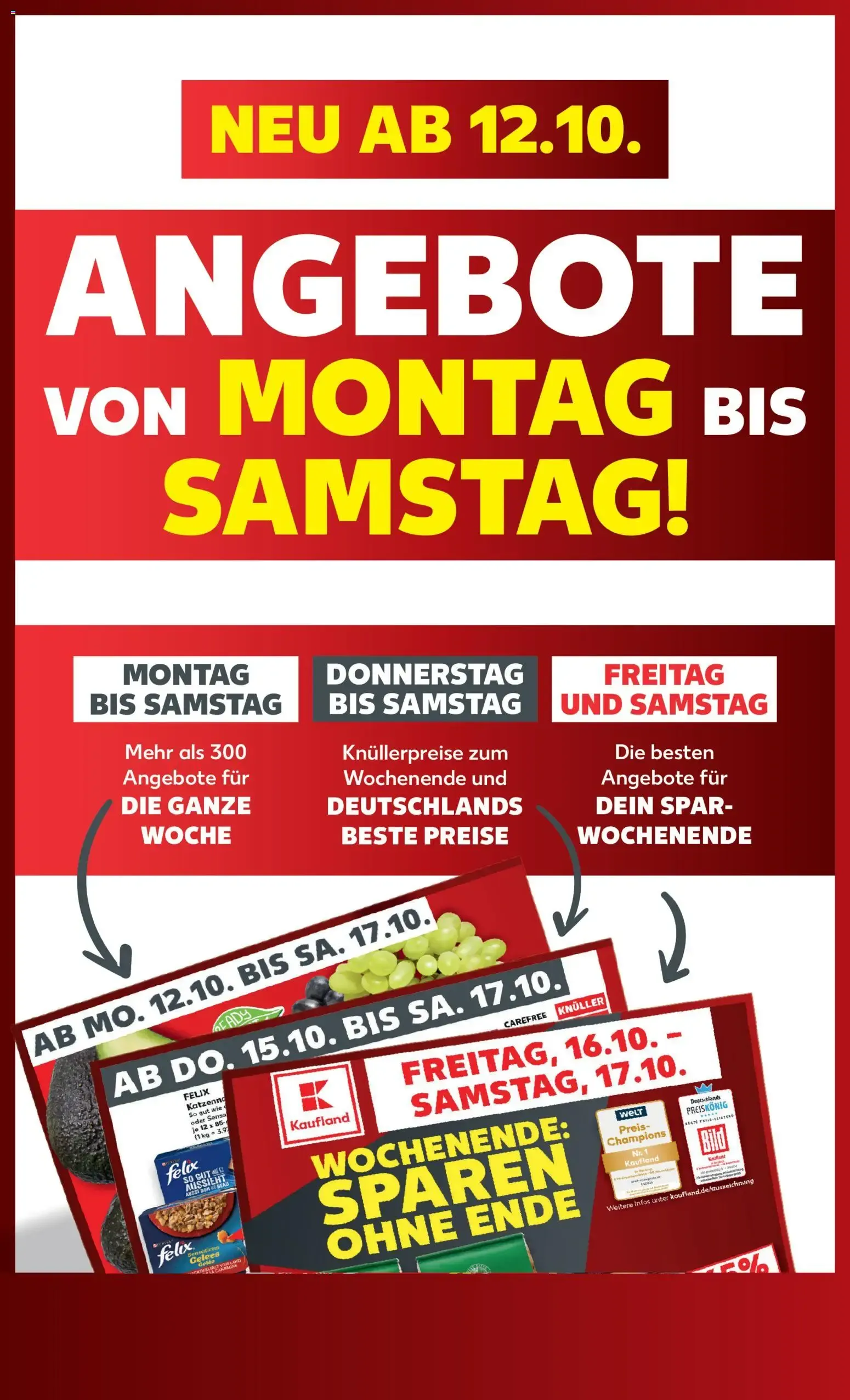 Kaufland: Ofertas de Lunes a Sábado, Nuevo a partir del 12.10. van 12 oktober tot 17 oktober 2026 - Folder pagina 1