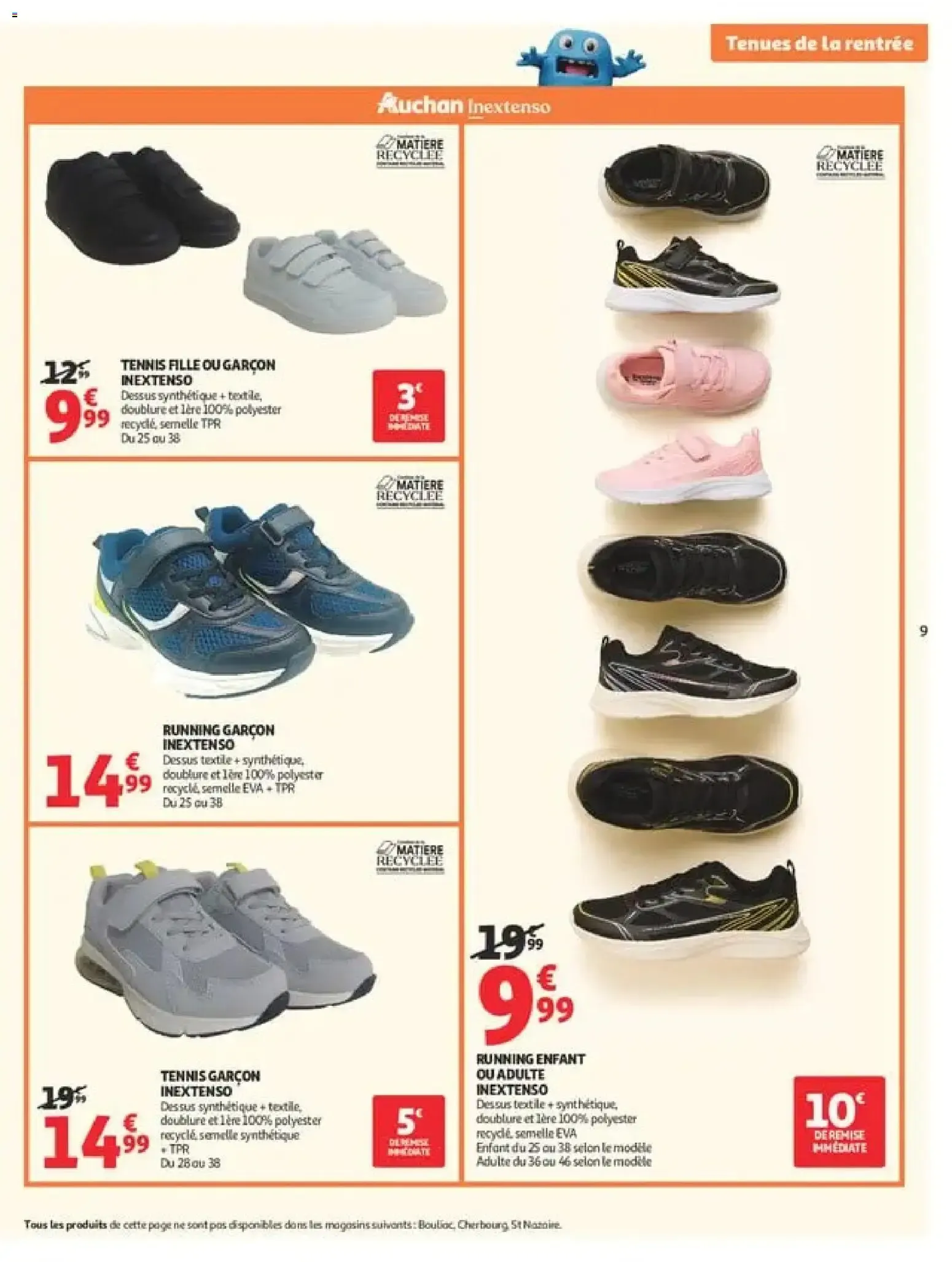 Auchan: Spécial Tenues de la Rentrée à Prix K.O. du 11 août au 6 septembre 2026 - Catalogue page 9