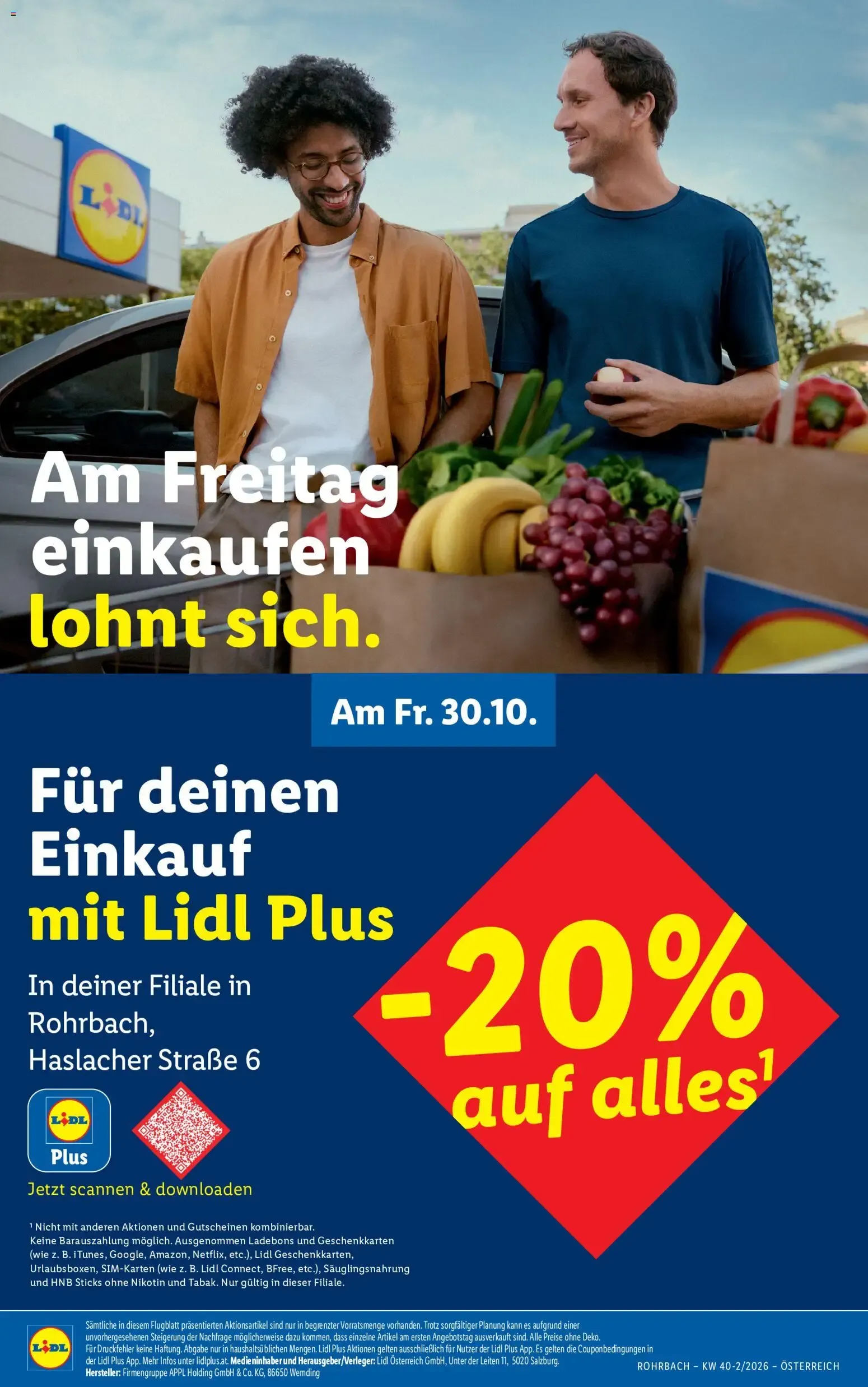 Lidl Jeden Tag deine günstigen Preise. ab 01.10.2026 - Angebote ab donnerstag von 1. Oktober bis 7. Oktober 2026 - Flugblätt seite  7