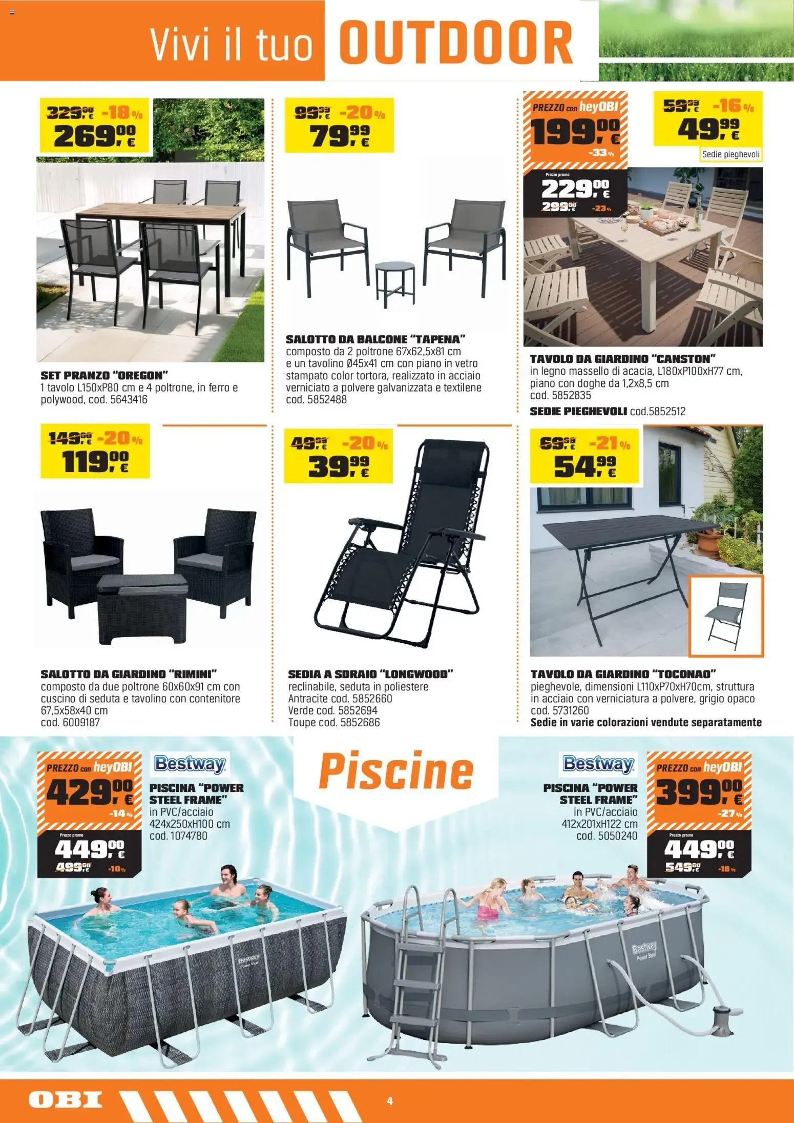 Nuovo OBI volantino dal 10/06/2026 > offerte anteprima 🛍️ da 11 giugno a 5 luglio di 2026 - Pagina del volantino 4